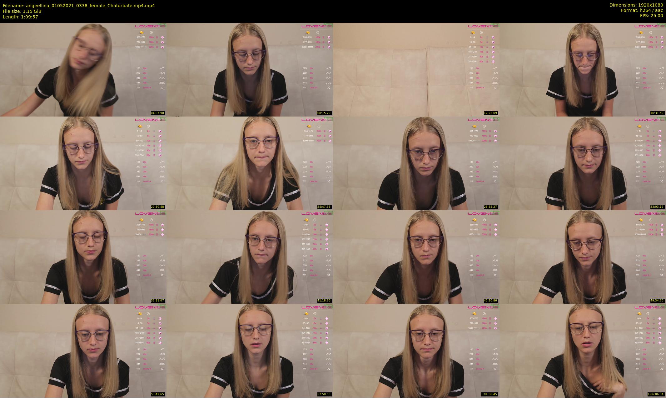 angeellina — 70 minute Chaturbate female cam show recording, 1080p, May 1, 2021
