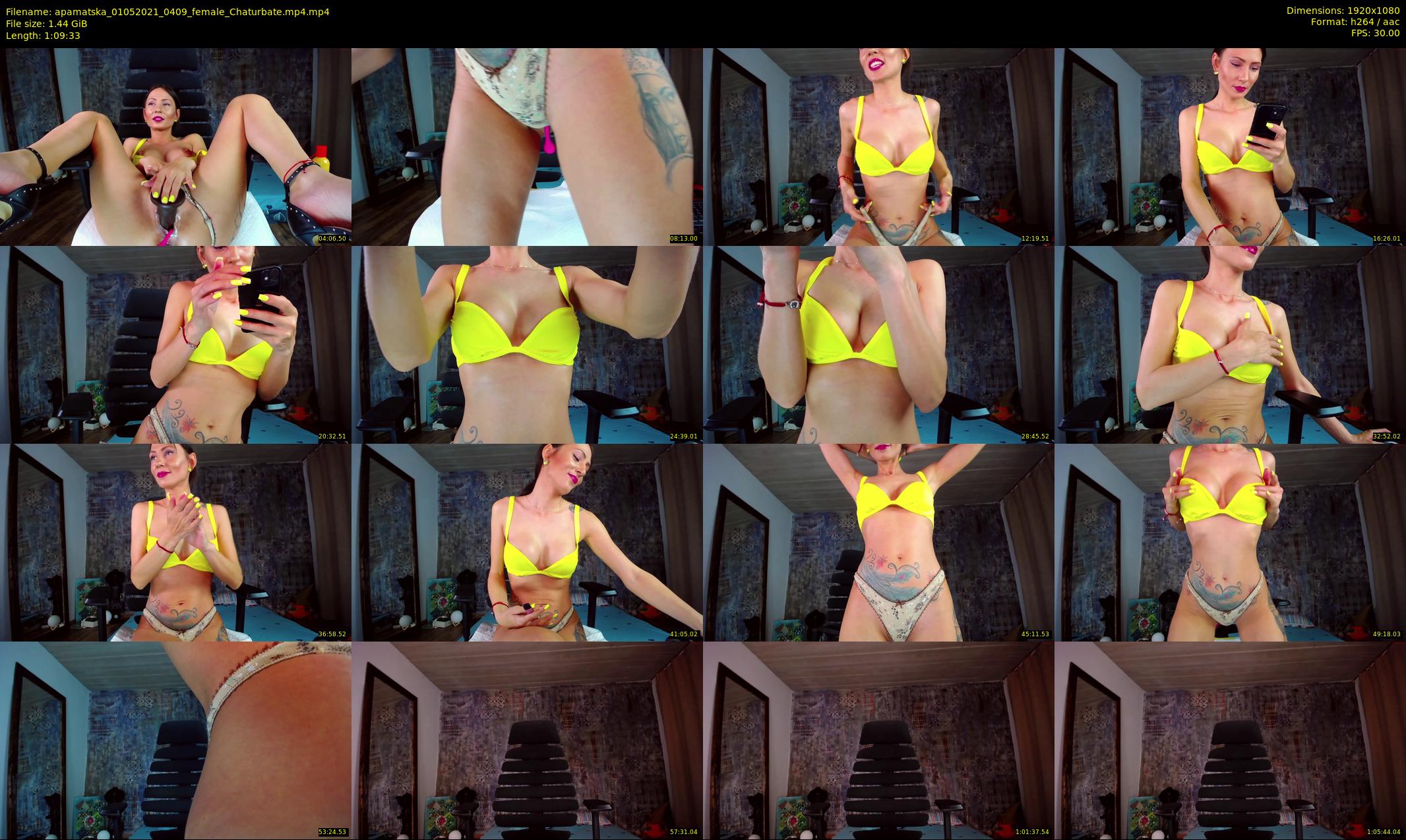 apamatska — 70 minute Chaturbate female cam show recording, 1080p, May 1, 2021