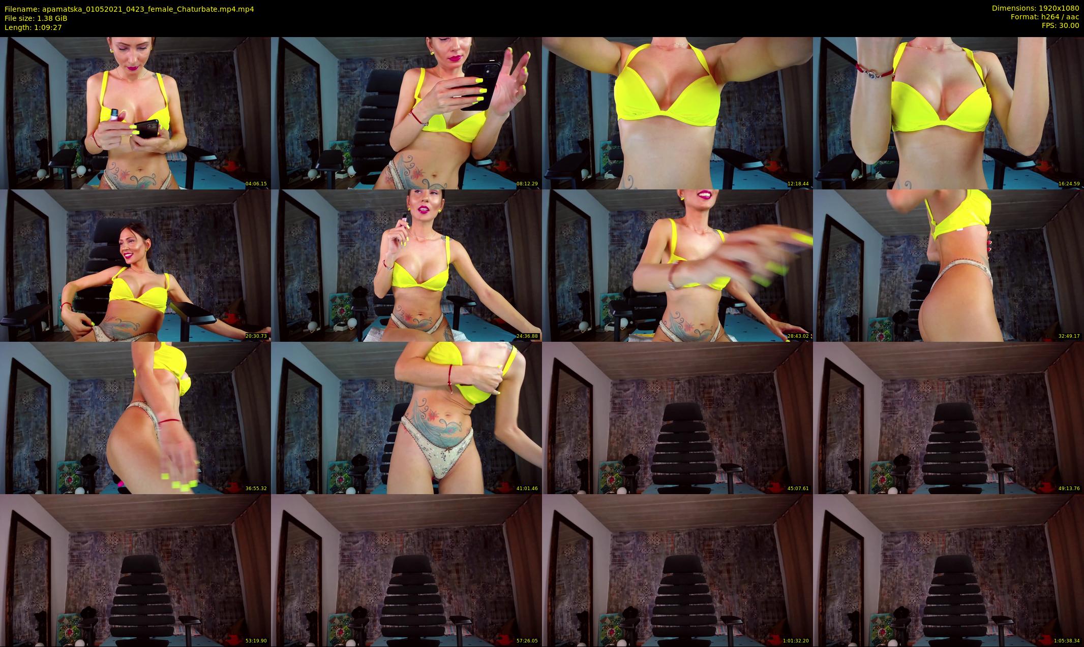 apamatska — 70 minute Chaturbate female cam show recording, 1080p, May 1, 2021