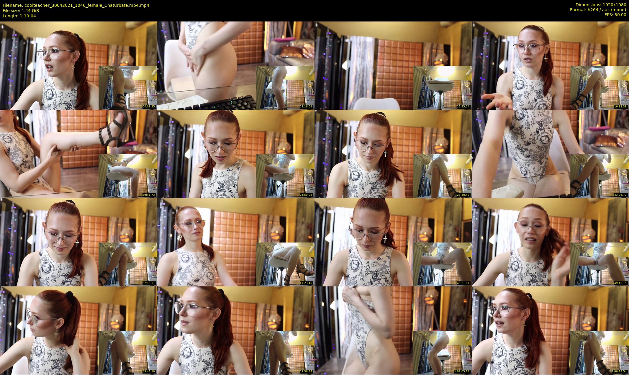 coolteacher — 71 minute Chaturbate female cam show recording, 1080p, Apr 30, 2021