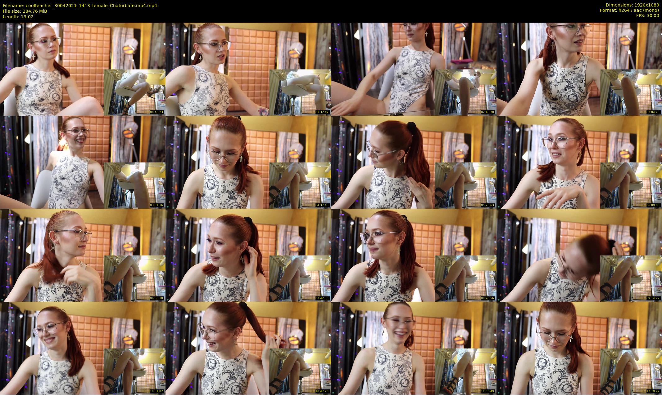 coolteacher — 14 minute Chaturbate female cam show recording, 1080p, Apr 30, 2021