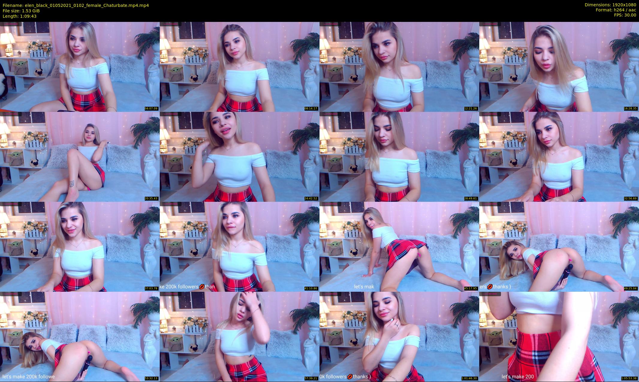 elen_black — 70 minute Chaturbate female cam show recording, 1080p, May 1, 2021