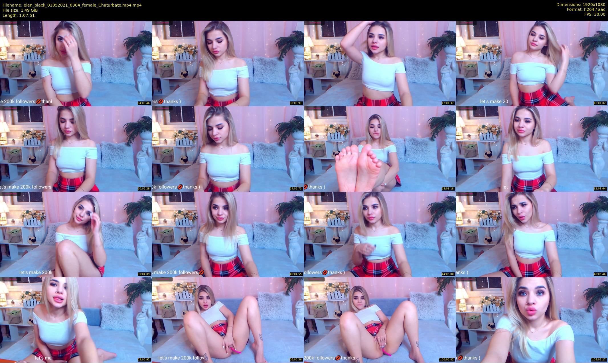elen_black — 68 minute Chaturbate female cam show recording, 1080p, May 1, 2021