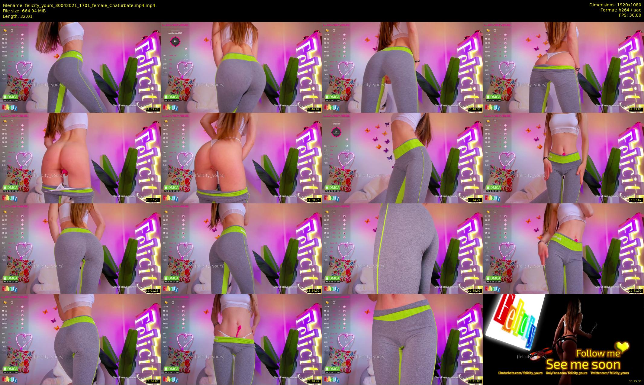 felicity_yours — 33 minute Chaturbate female cam show recording, 1080p, Apr 30, 2021