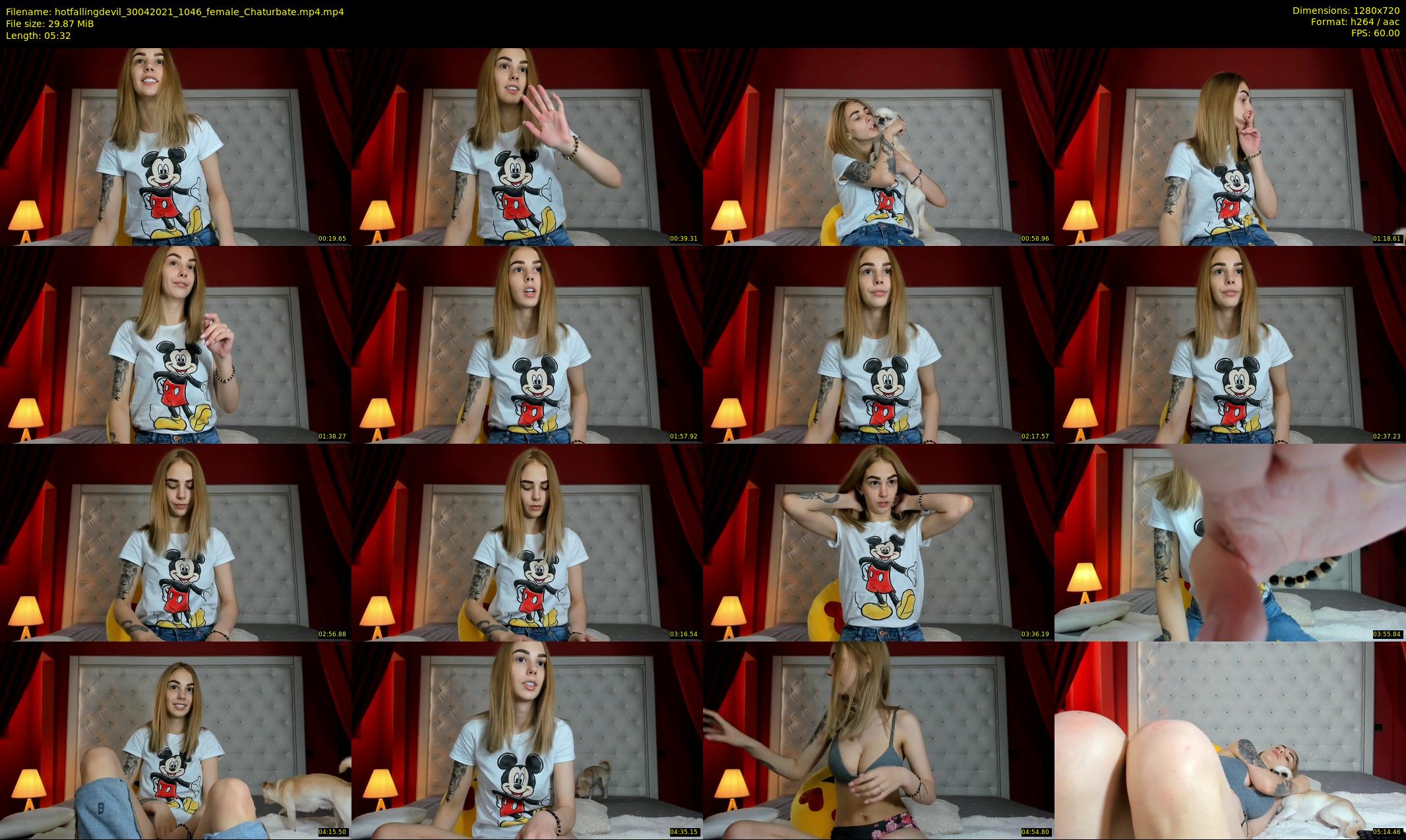 hotfallingdevil — 6 minute Chaturbate female cam show recording, 720p, Apr 30, 2021