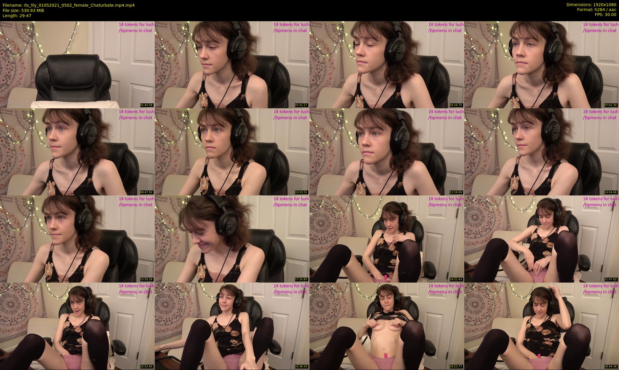 its_lily — 30 minute Chaturbate female cam show recording, 1080p, May 1, 2021