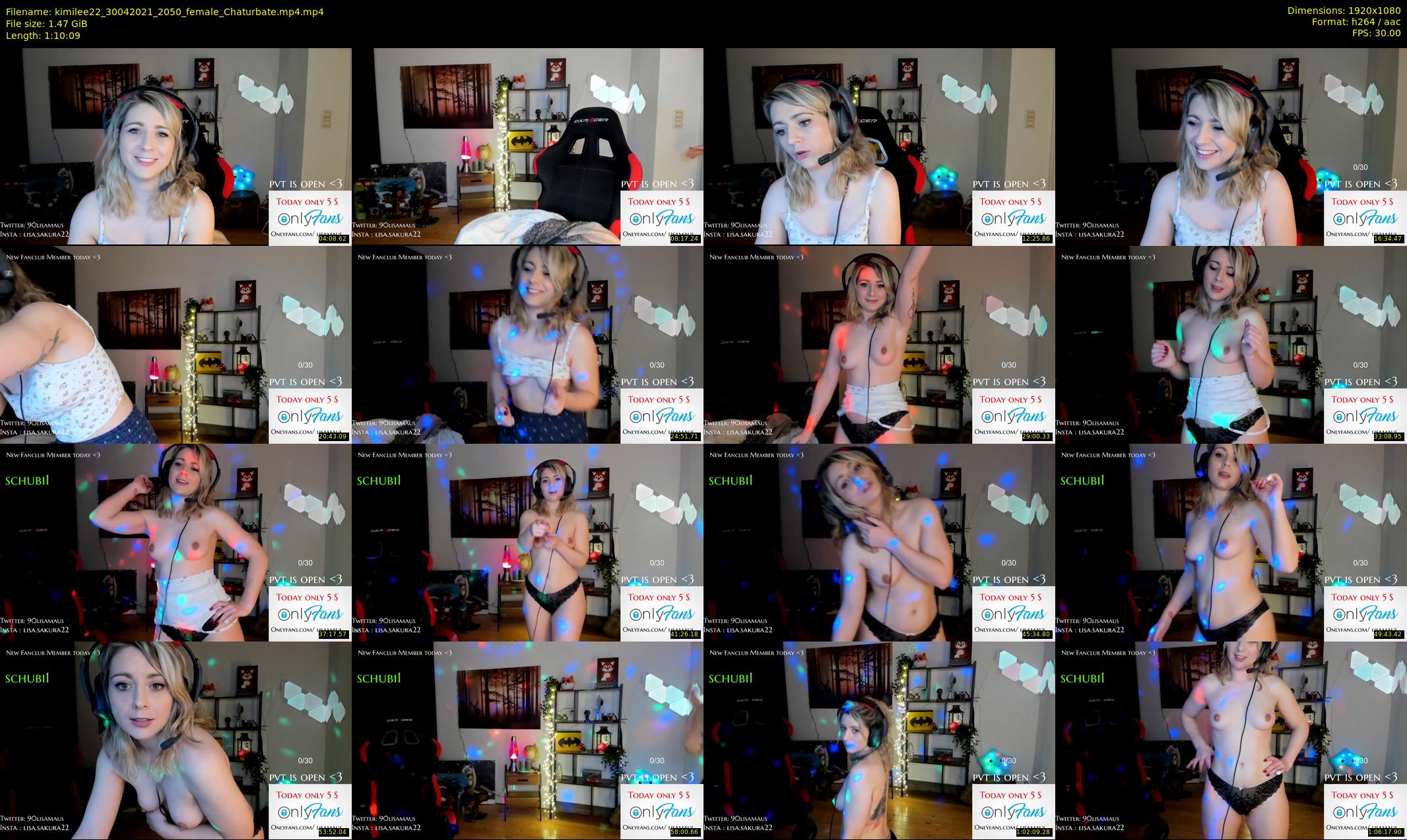 kimilee22 — 71 minute Chaturbate female cam show recording, 1080p, Apr 30, 2021