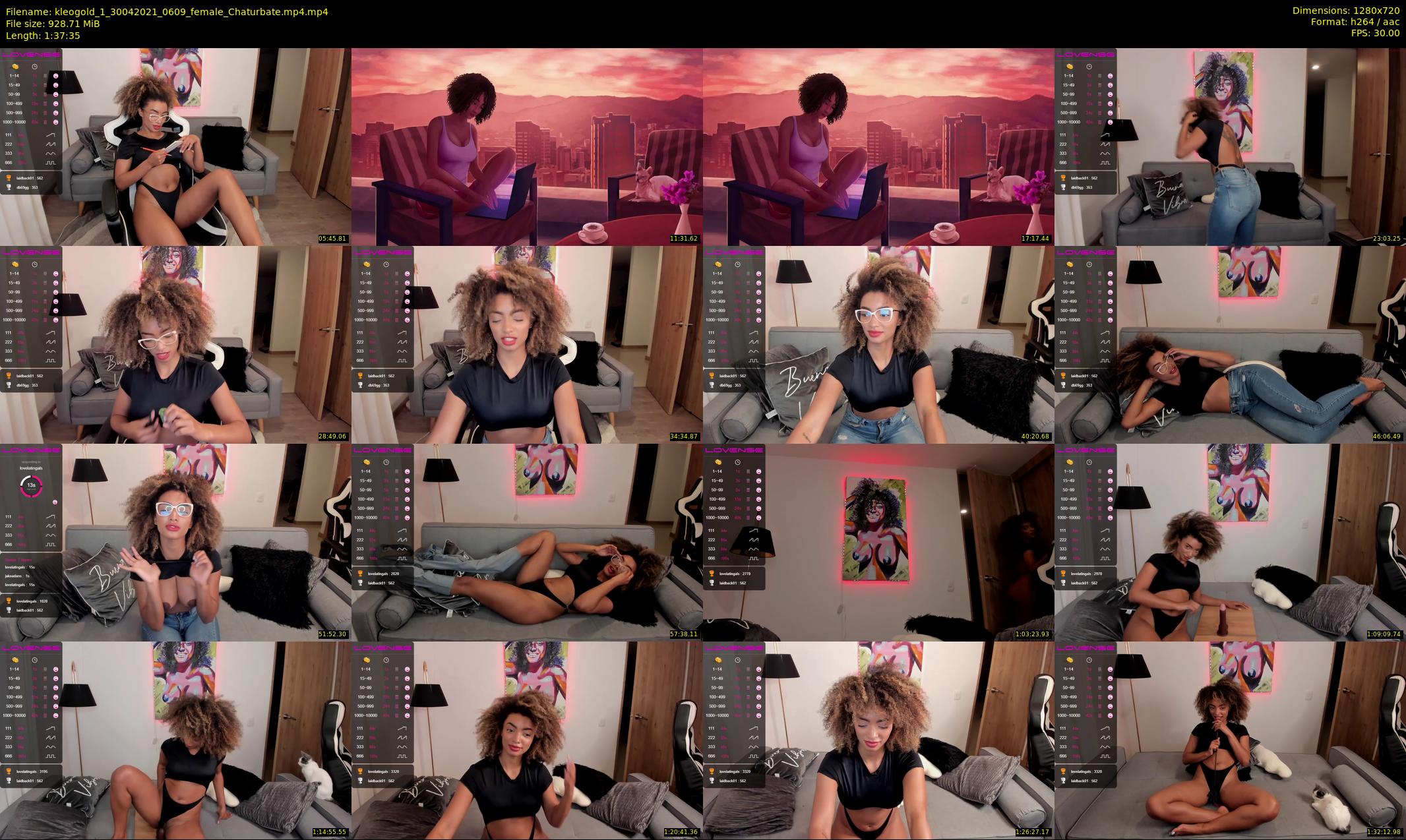 kleogold_1 — 98 minute Chaturbate female cam show recording, 720p, Apr 30, 2021