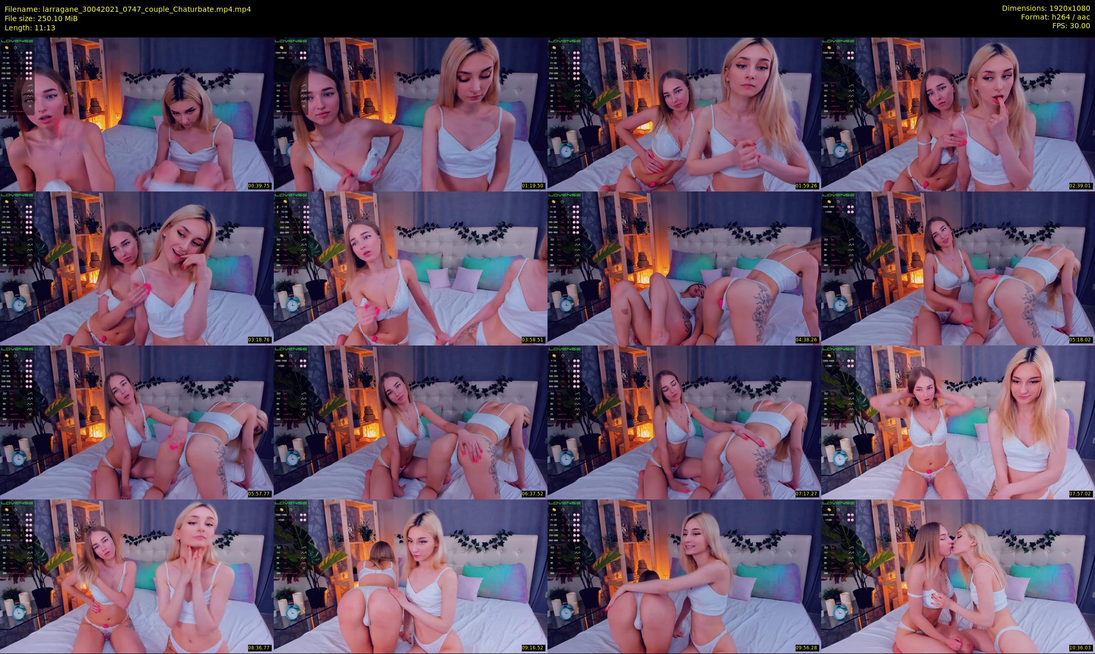 larragane — 12 minute Chaturbate couple cam show recording, 1080p, Apr 30, 2021