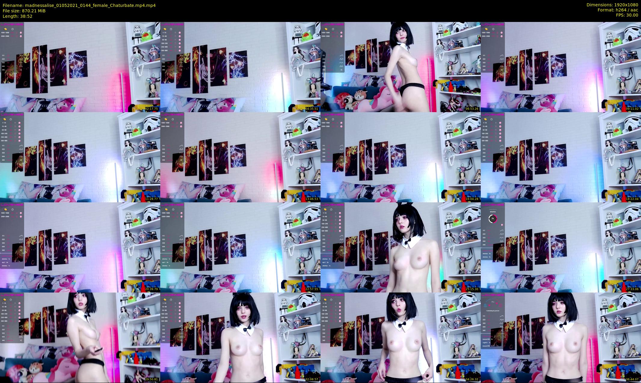 madnessalise — 39 minute Chaturbate female cam show recording, 1080p, May 1, 2021