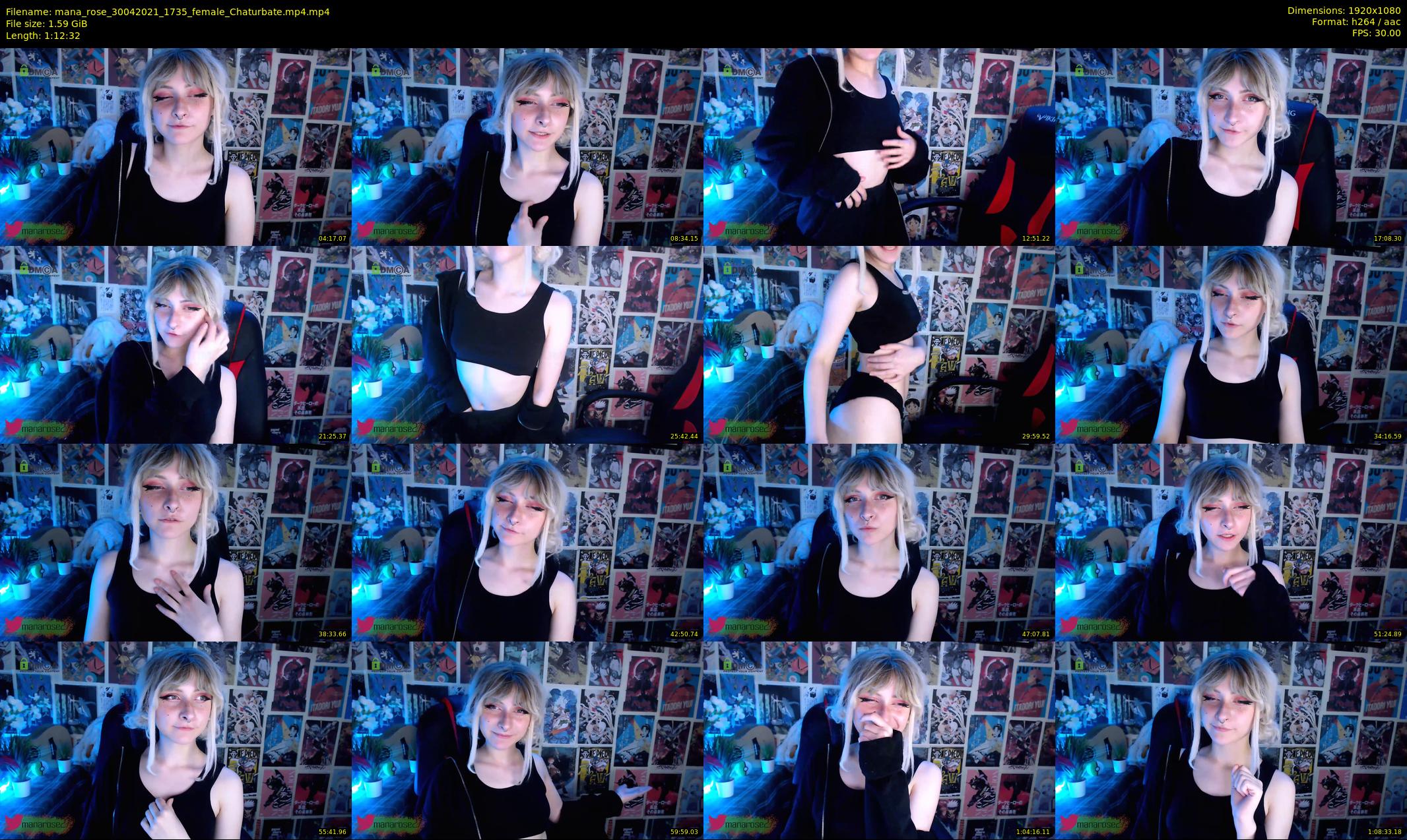 mana_rose — 73 minute Chaturbate female cam show recording, 1080p, Apr 30, 2021