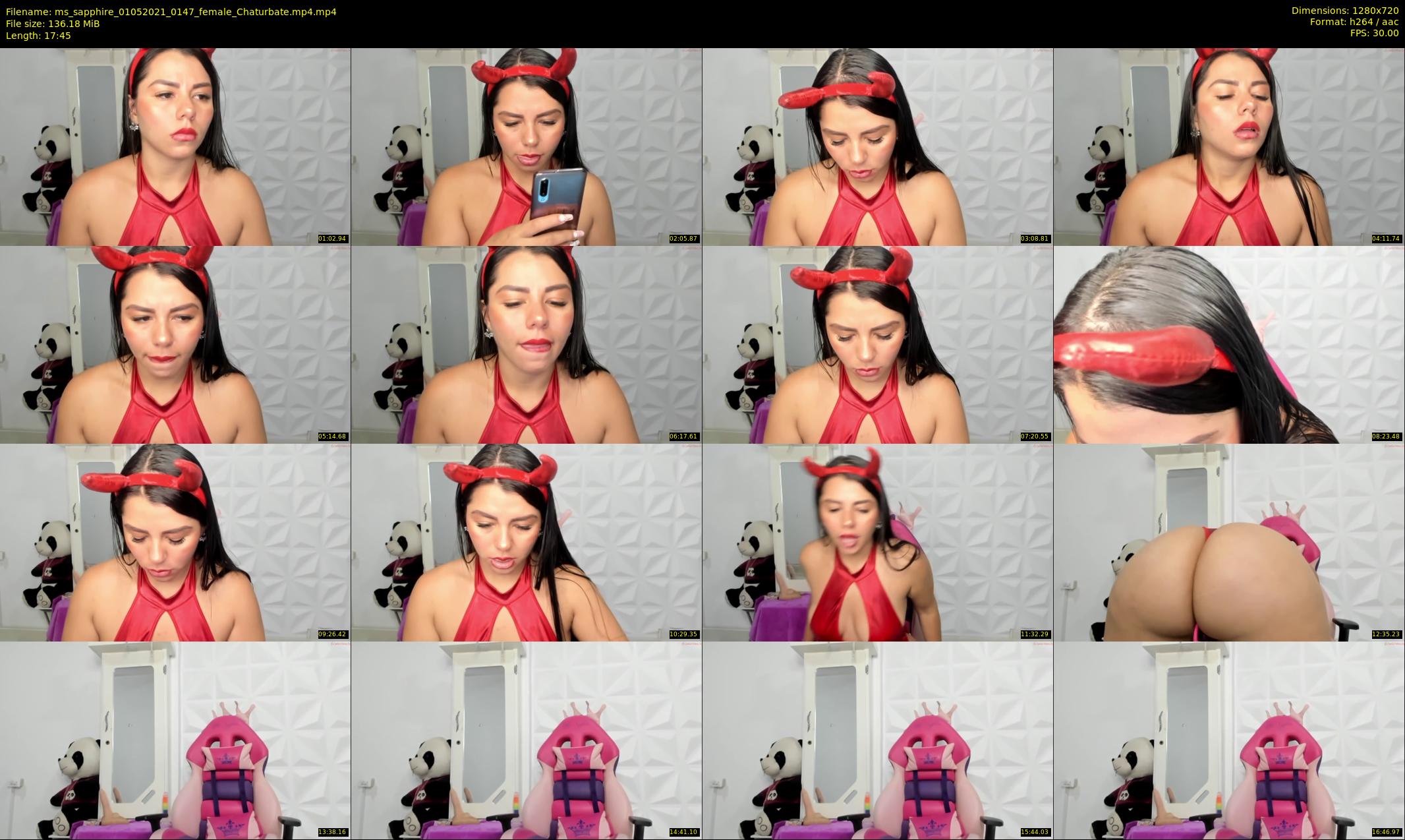 ms_sapphire — 18 minute Chaturbate female cam show recording, 720p, May 1, 2021