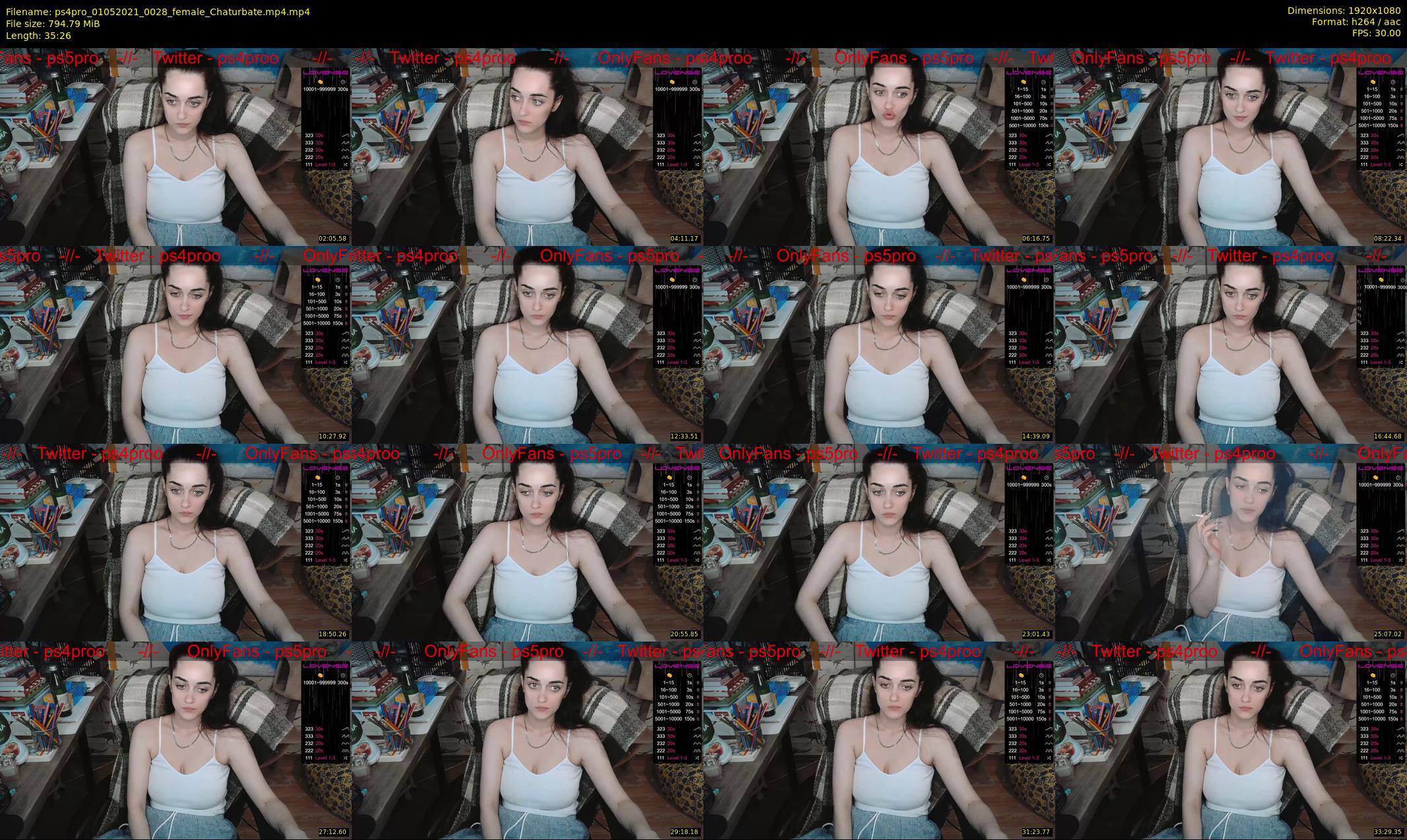 ps4pro — 36 minute Chaturbate female cam show recording, 1080p, May 1, 2021