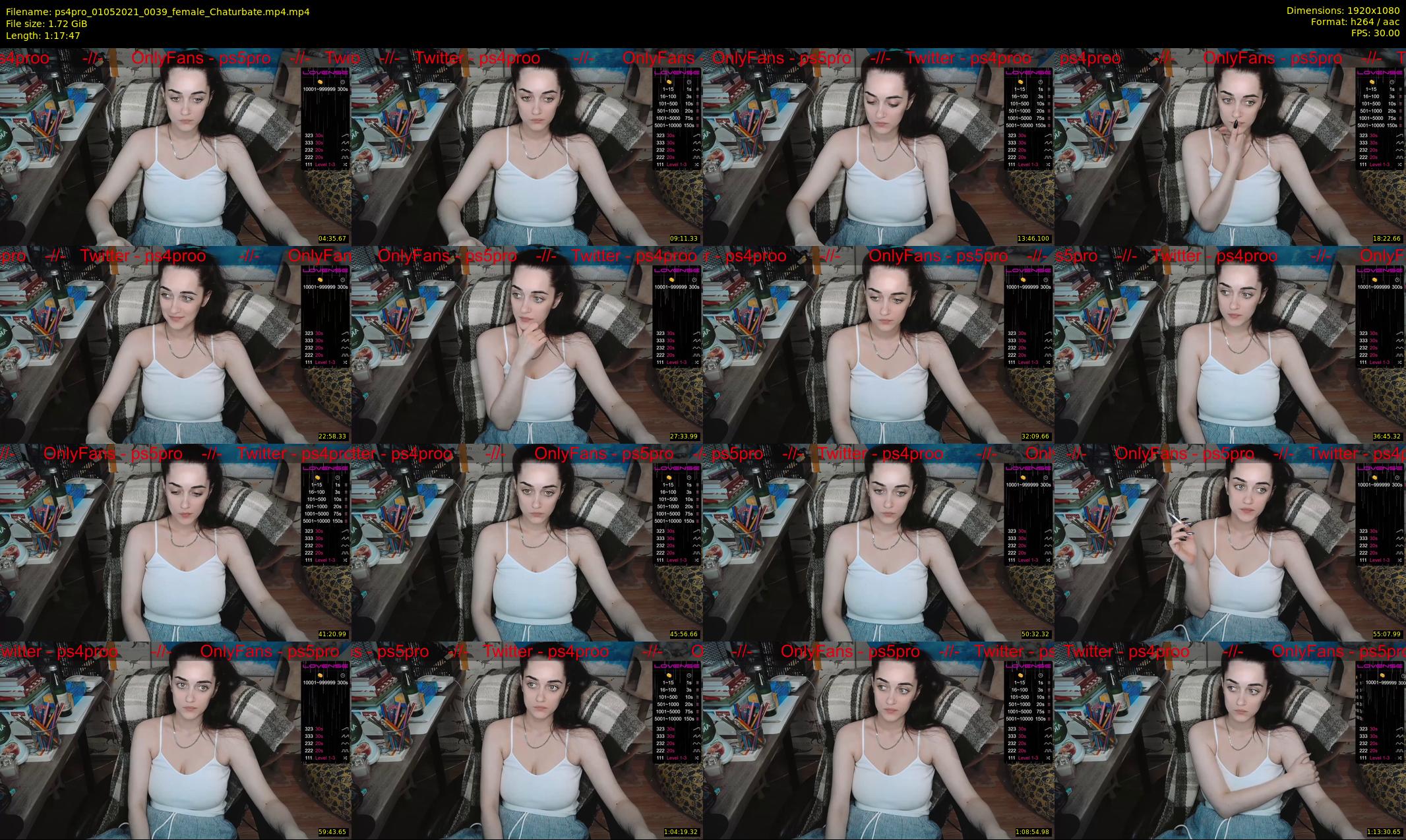 ps4pro — 78 minute Chaturbate female cam show recording, 1080p, May 1, 2021