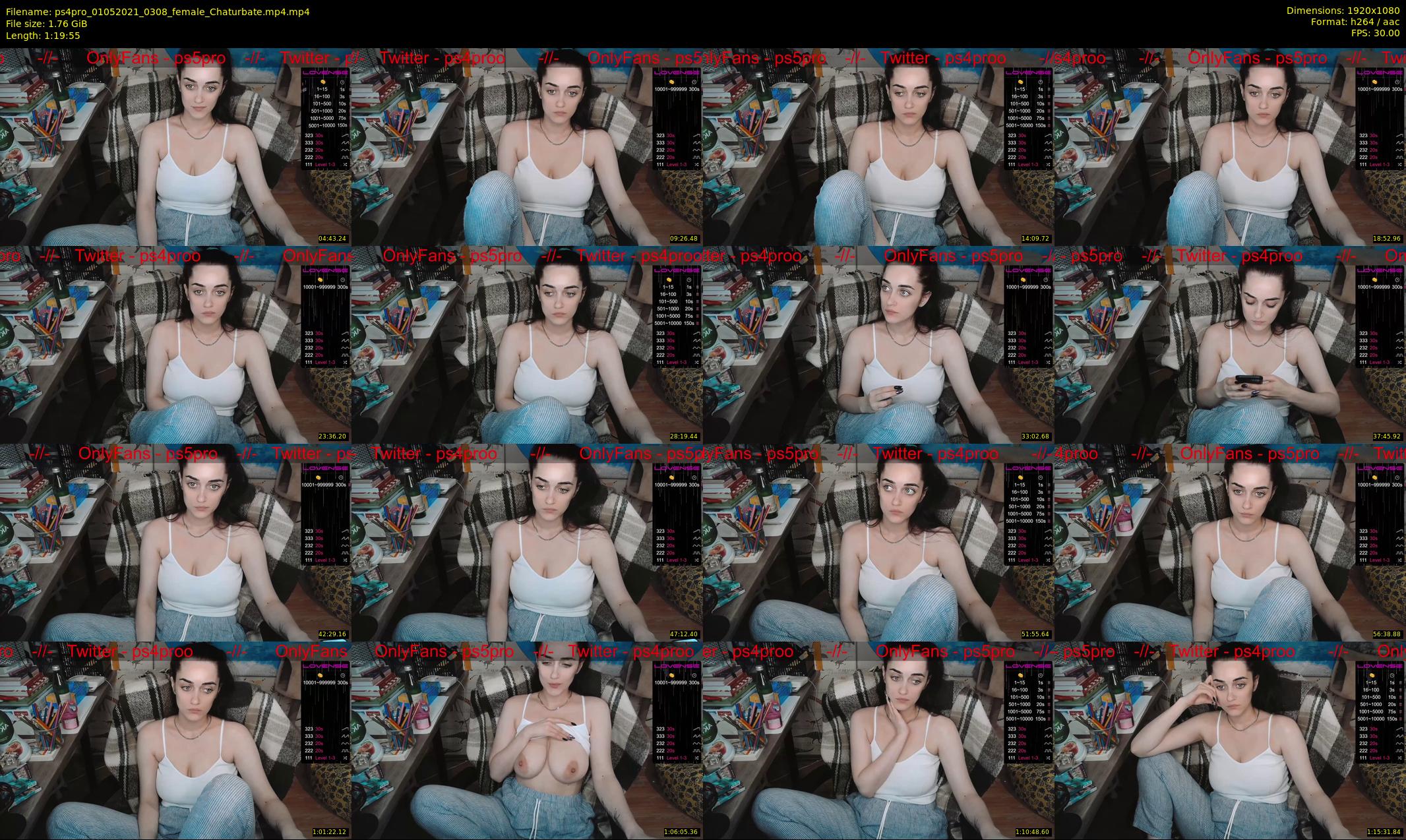 ps4pro — 80 minute Chaturbate female cam show recording, 1080p, May 1, 2021