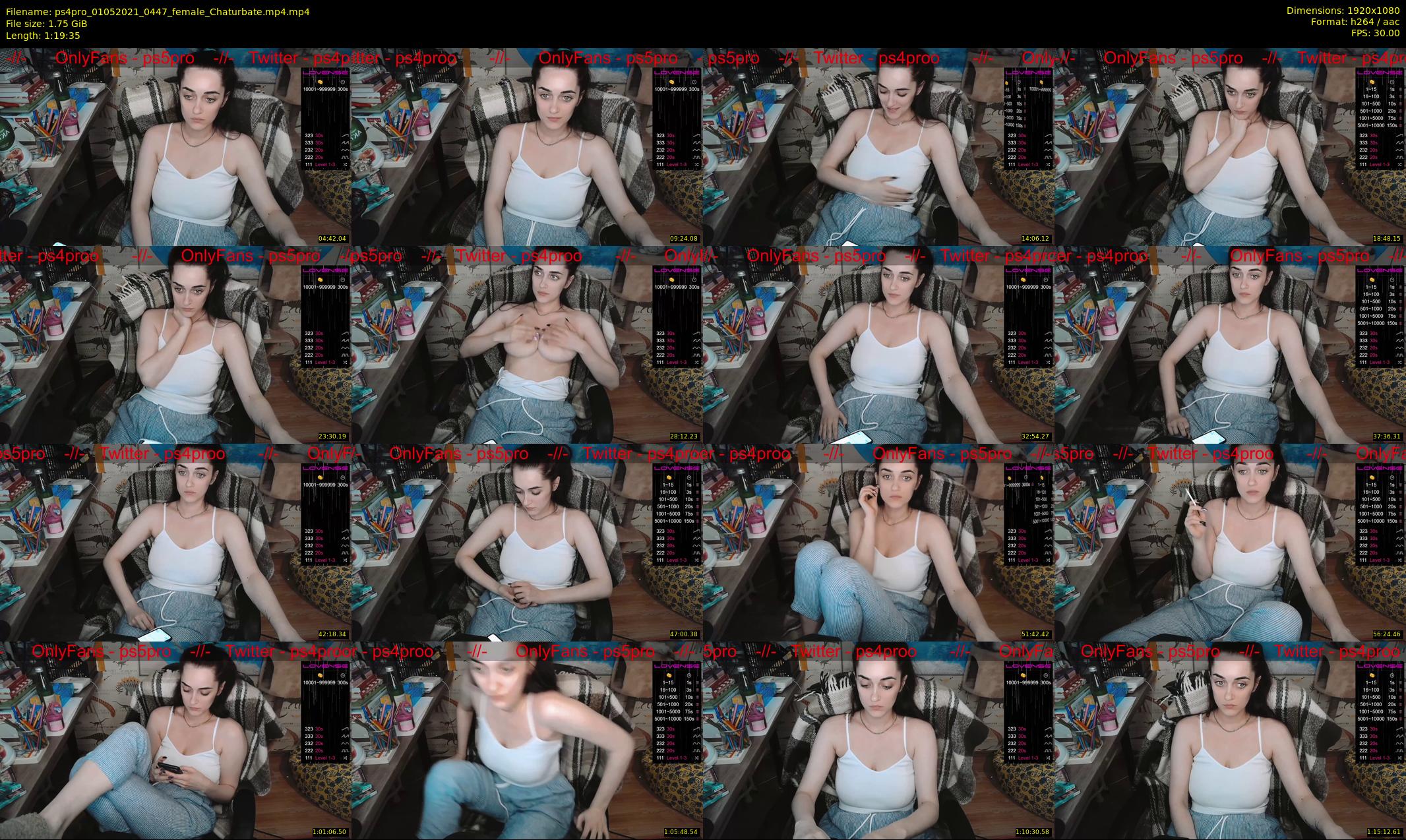 ps4pro — 80 minute Chaturbate female cam show recording, 1080p, May 1, 2021