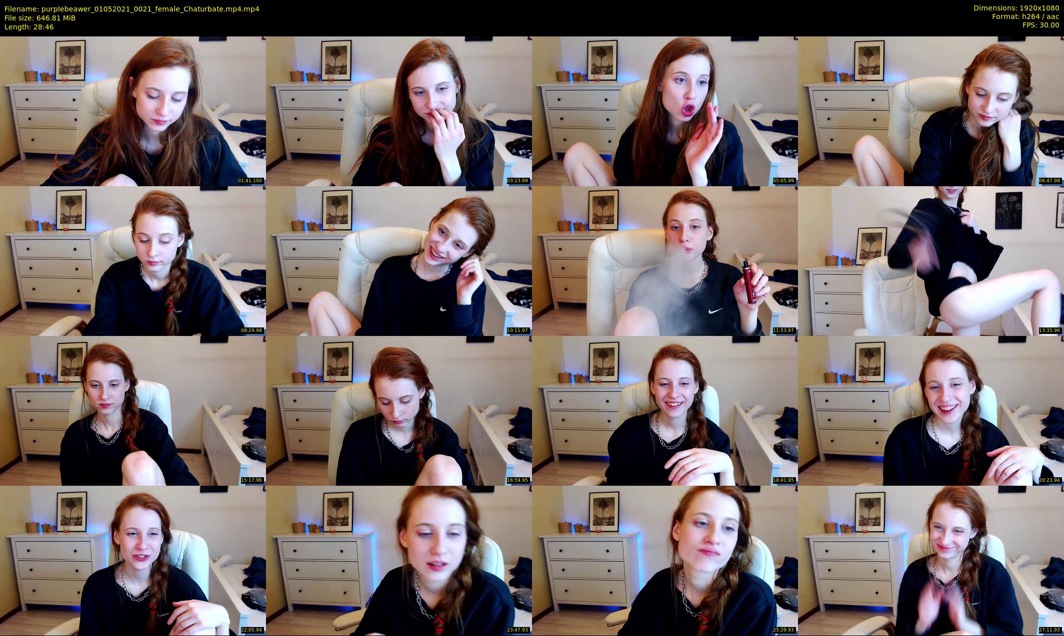 purplebeawer — 29 minute Chaturbate female cam show recording, 1080p, May 1, 2021