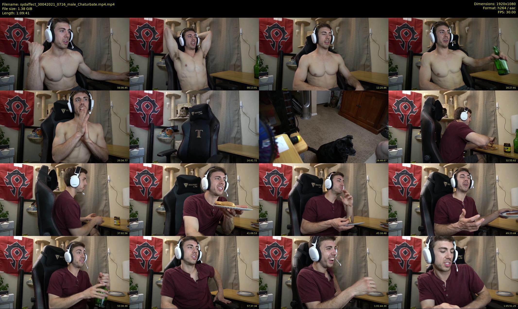 sydaffect — 70 minute Chaturbate male cam show recording, 1080p, Apr 30, 2021
