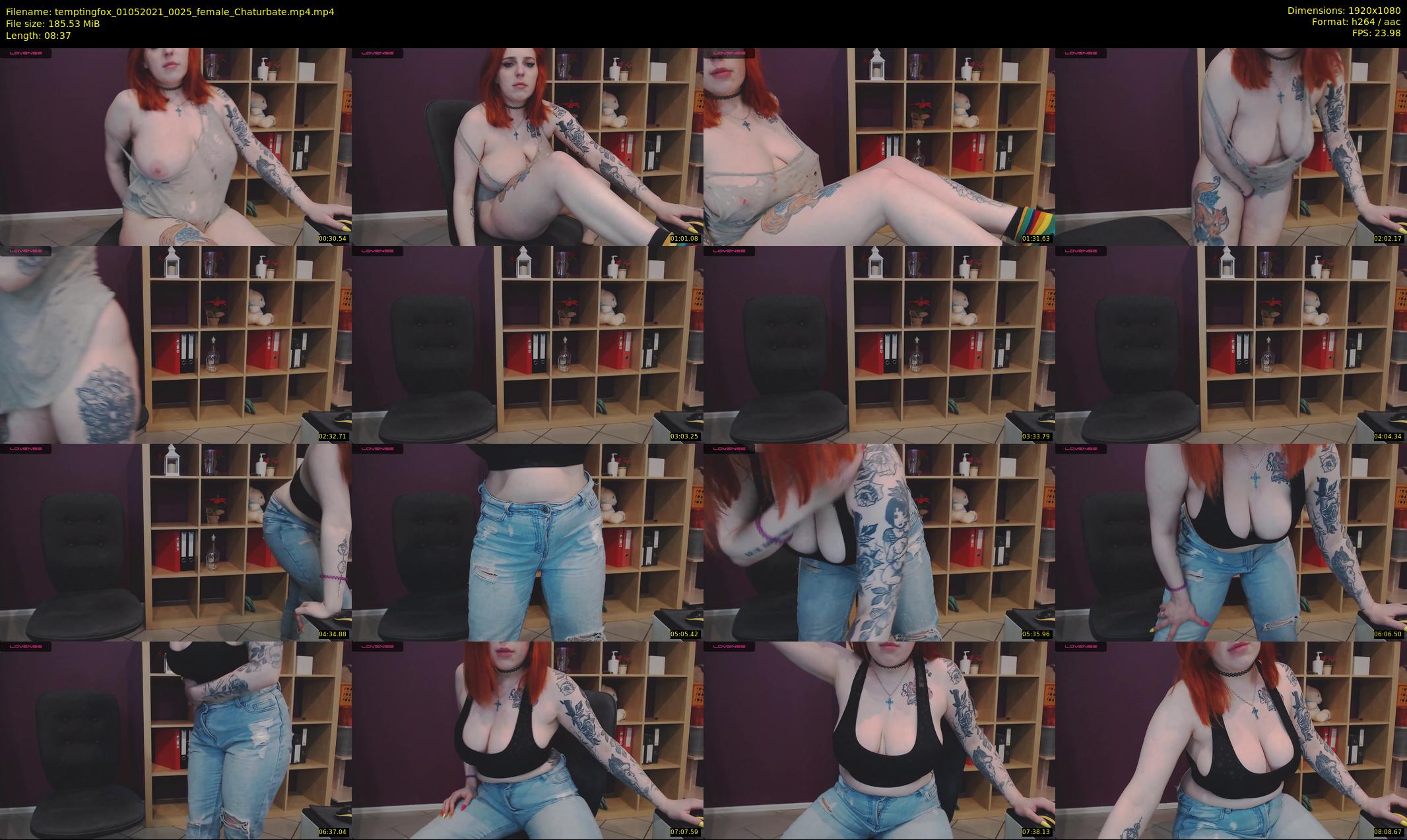 temptingfox — 9 minute Chaturbate female cam show recording, 1080p, May 1, 2021
