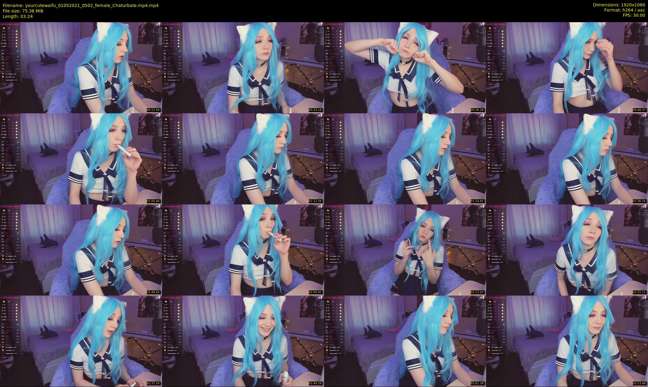 yourcutewaifu — 4 minute Chaturbate female cam show recording, 1080p, May 1, 2021