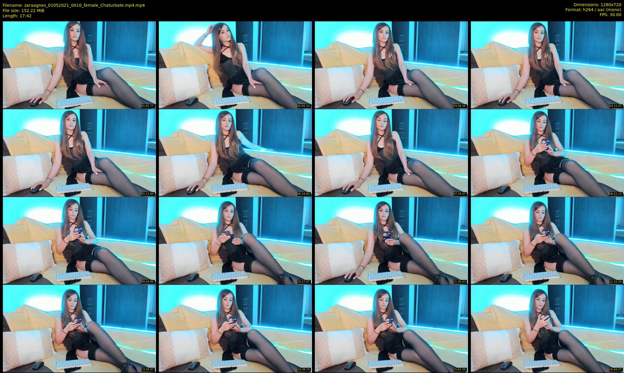 zaraagnes — 18 minute Chaturbate female cam show recording, 720p, May 1, 2021