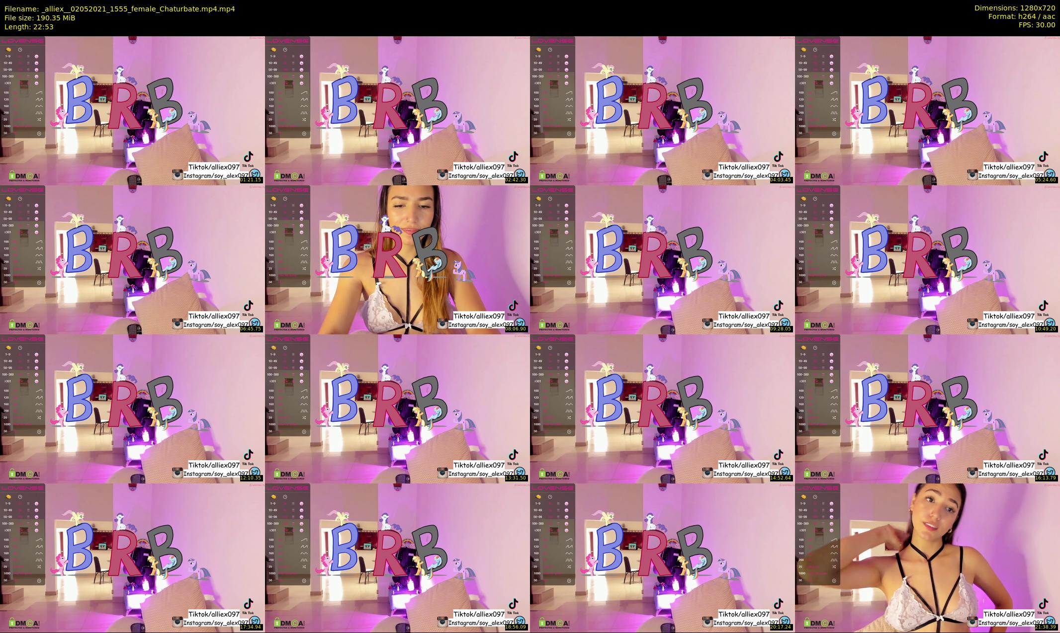 _alliex_ — 23 minute Chaturbate female cam show recording, 720p, May 2, 2021