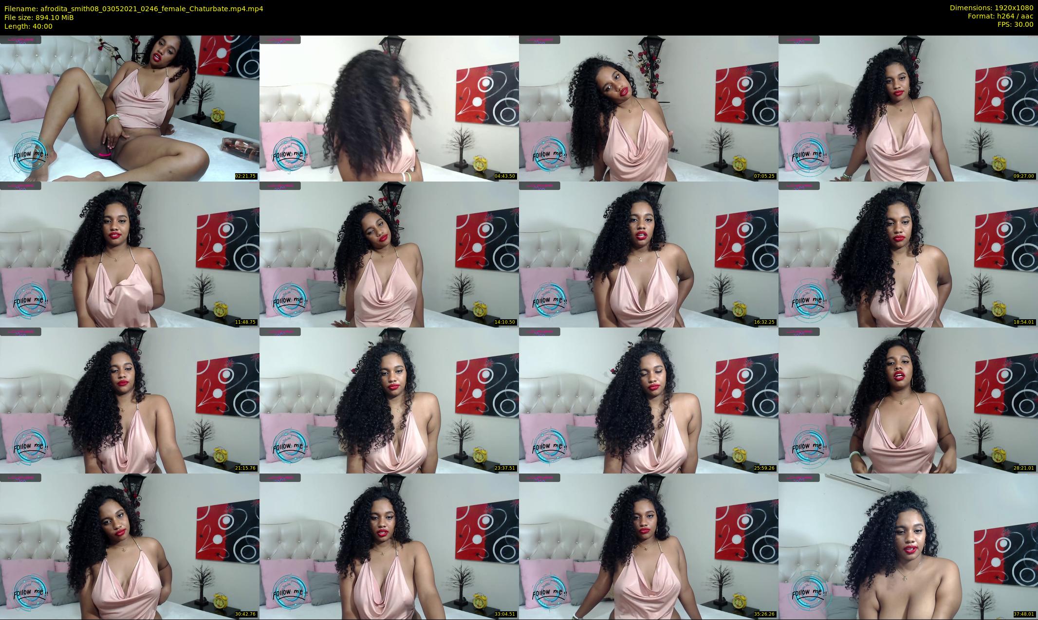afrodita_smith08 — 40 minute Chaturbate female cam show recording, 1080p, May 3, 2021