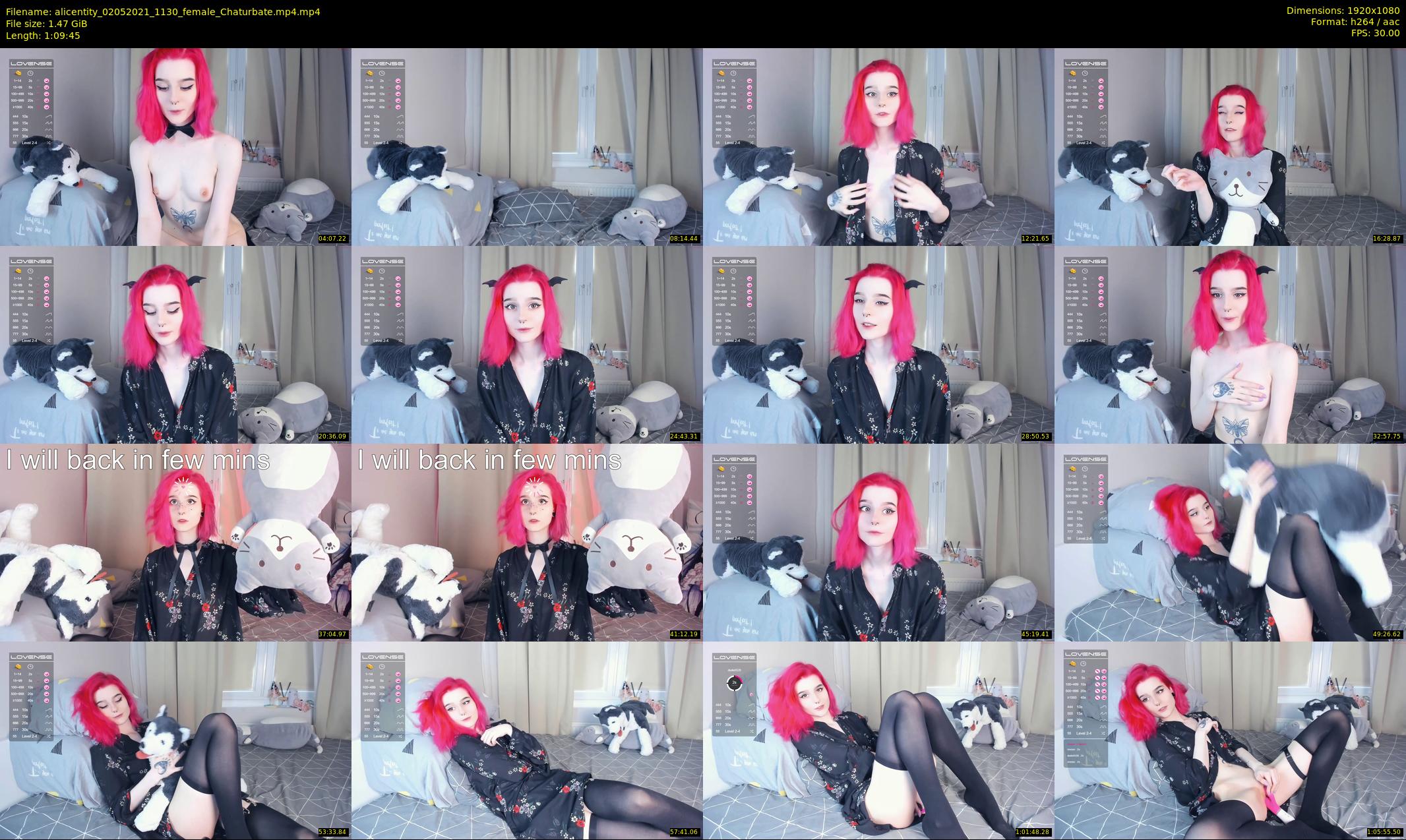 alicentity — 70 minute Chaturbate female cam show recording, 1080p, May 2, 2021