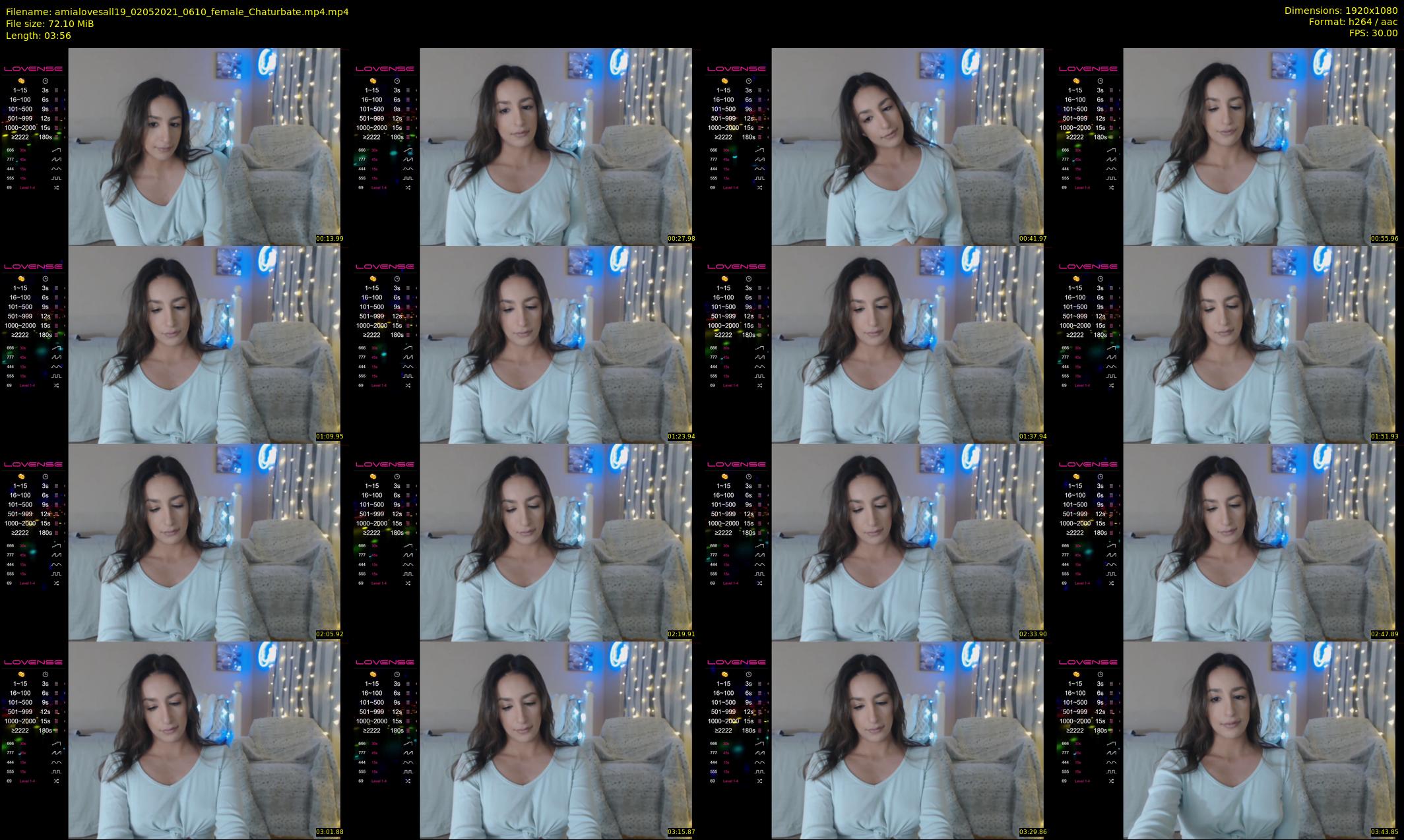 amialovesall19 — 4 minute Chaturbate female cam show recording, 1080p, May 2, 2021