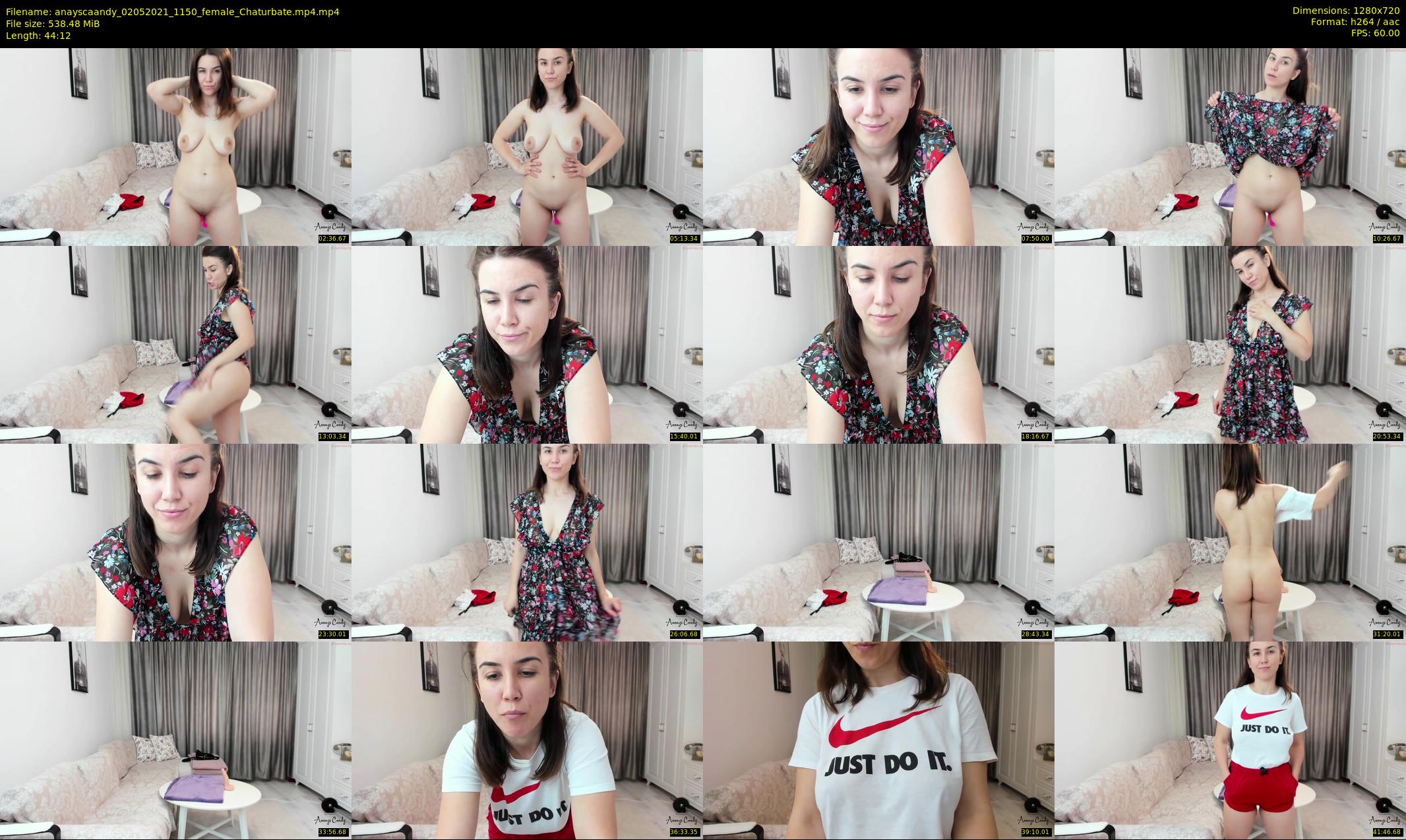 anayscaandy — 45 minute Chaturbate female cam show recording, 720p, May 2, 2021