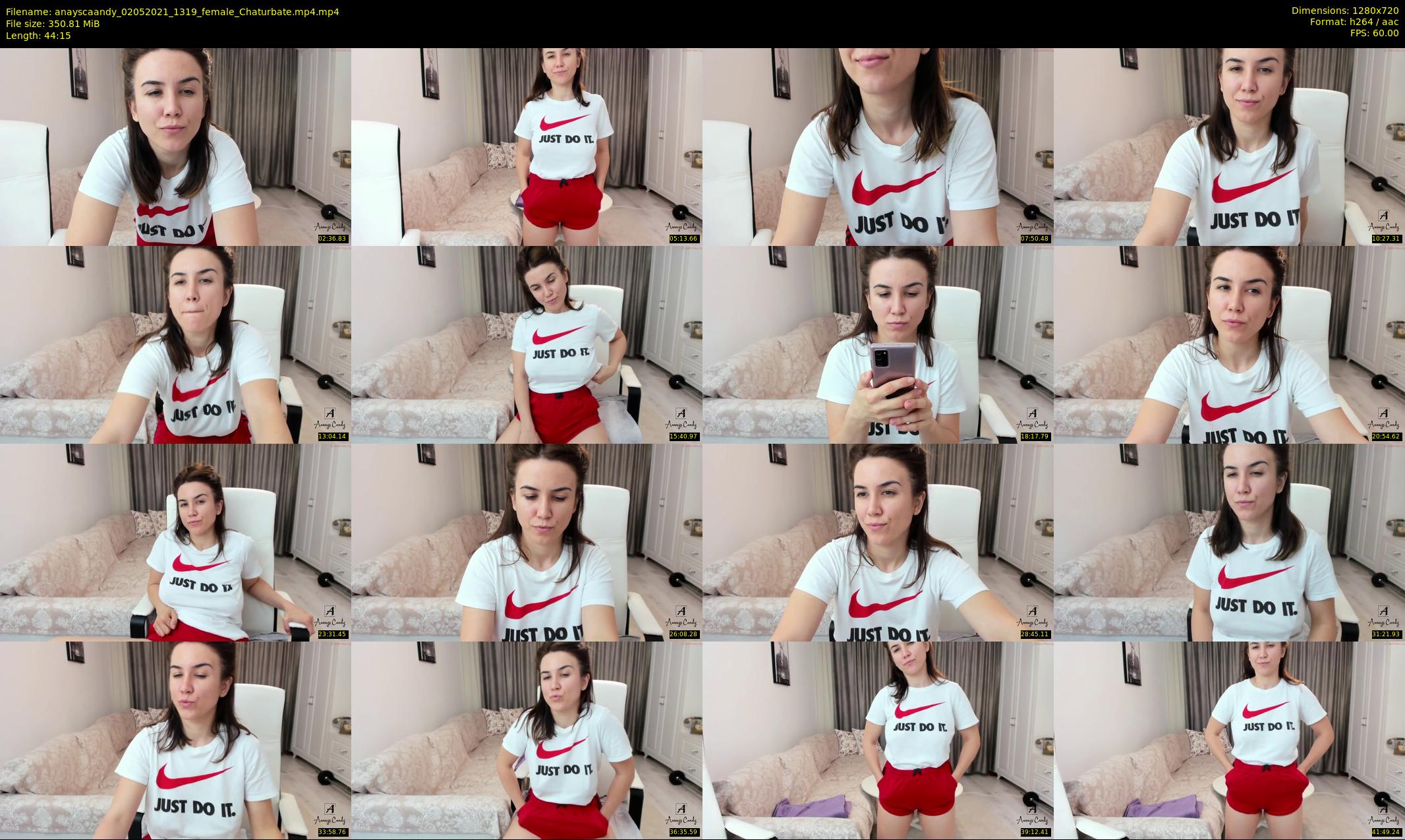 anayscaandy — 45 minute Chaturbate female cam show recording, 720p, May 2, 2021