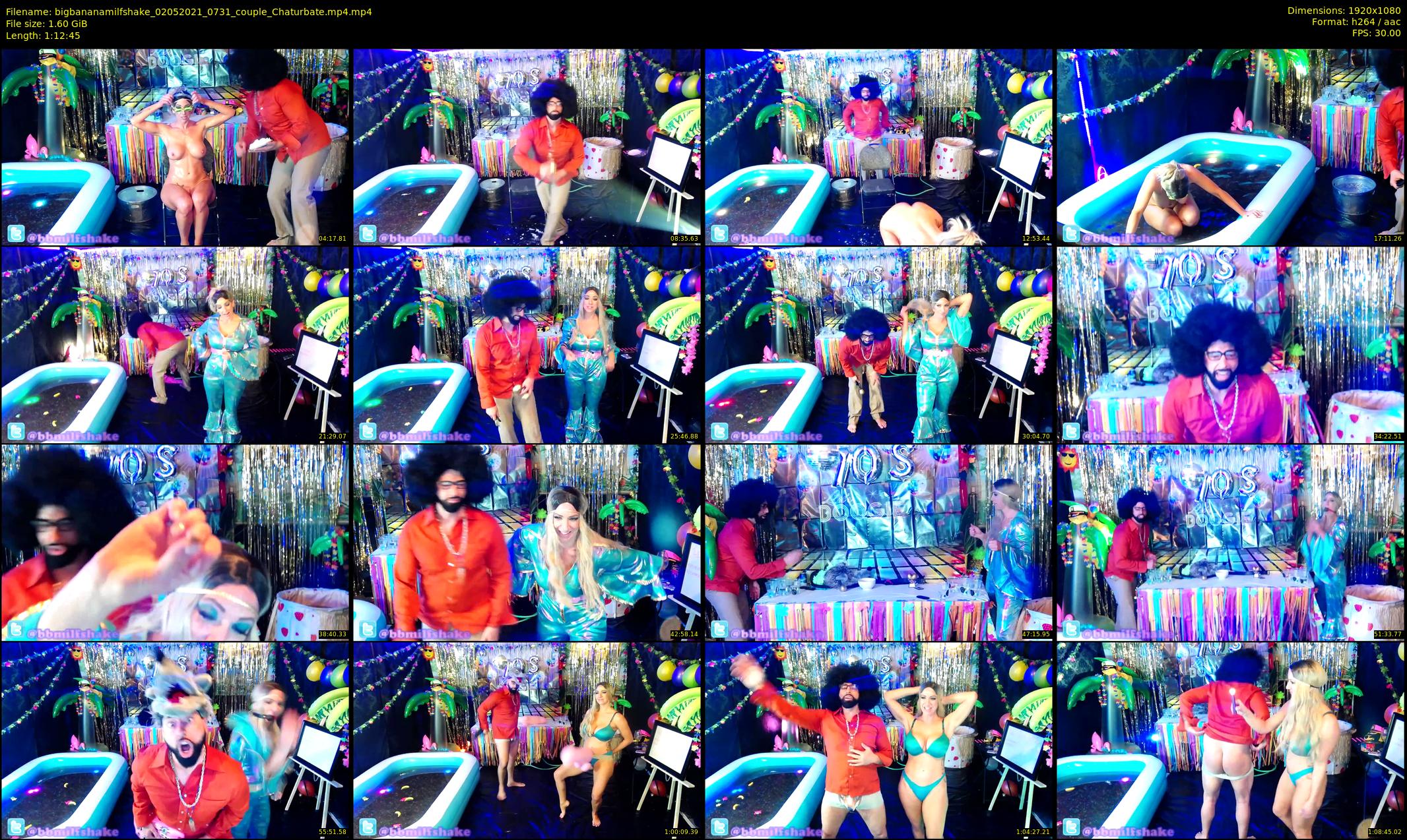 bigbananamilfshake — 73 minute Chaturbate couple cam show recording, 1080p, May 2, 2021