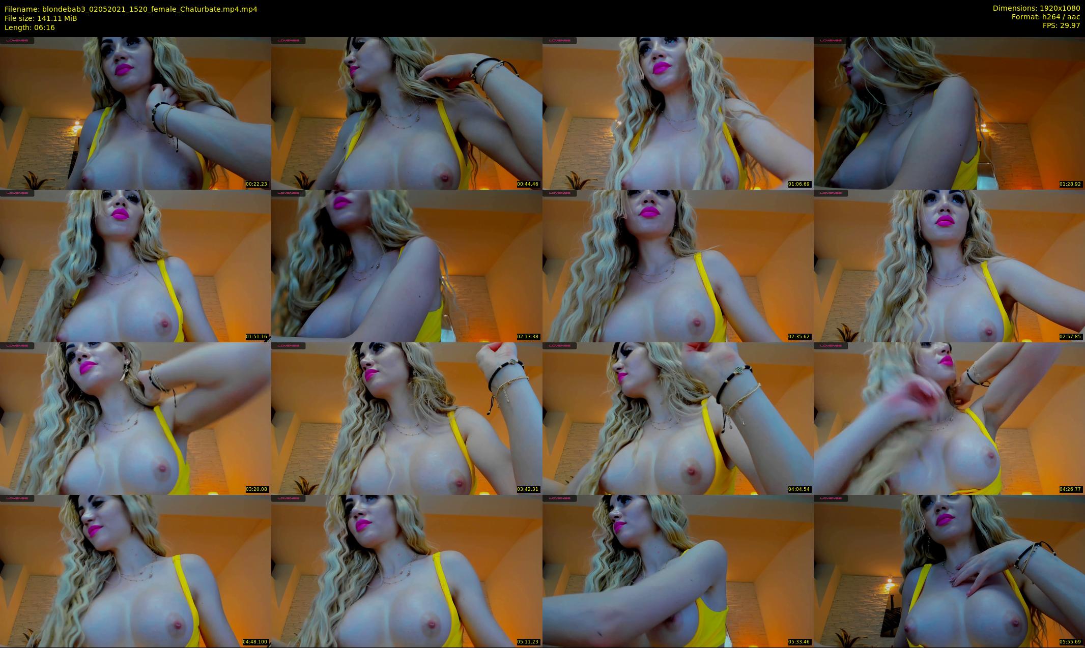 blondebab3 — 7 minute Chaturbate female cam show recording, 1080p, May 2, 2021