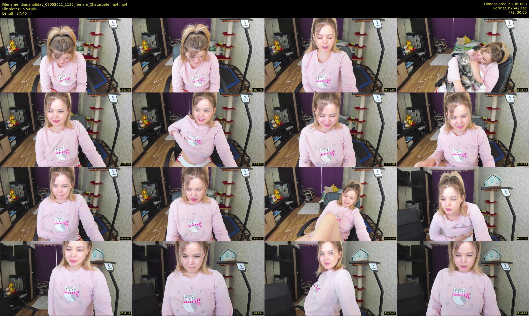 dianaholiday — 38 minute Chaturbate female cam show recording, 1080p, May 2, 2021