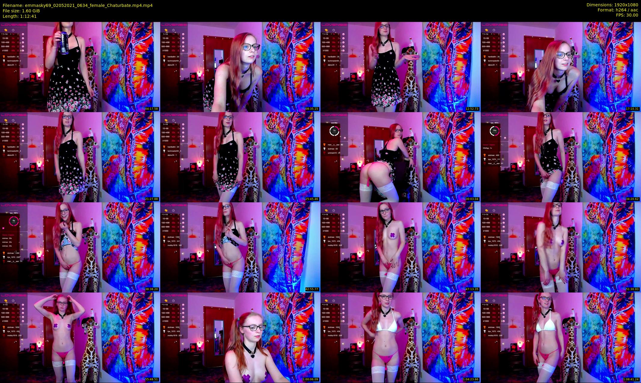 emmasky69 — 73 minute Chaturbate female cam show recording, 1080p, May 2, 2021