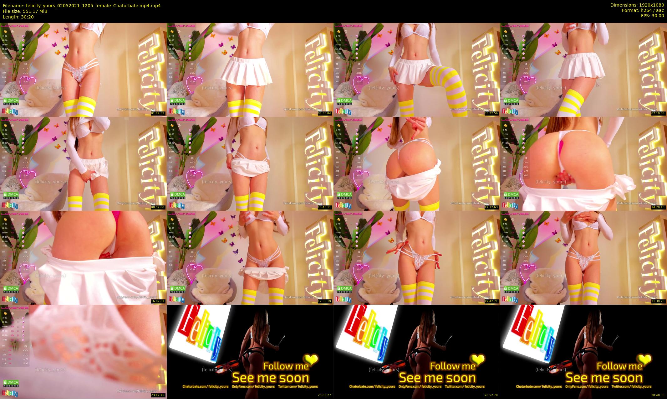 felicity_yours — 31 minute Chaturbate female cam show recording, 1080p, May 2, 2021