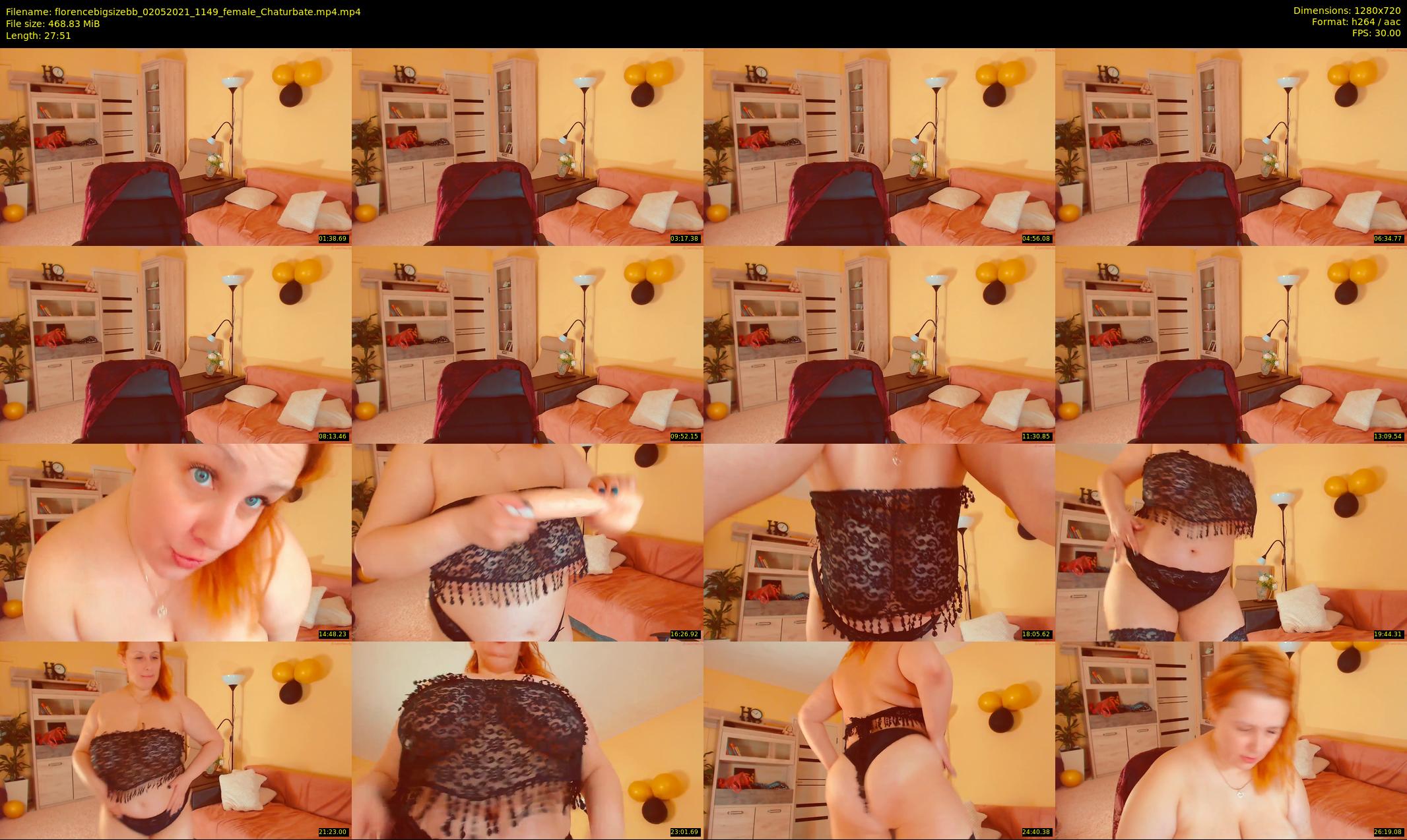 florencebigsizebb — 28 minute Chaturbate female cam show recording, 720p, May 2, 2021