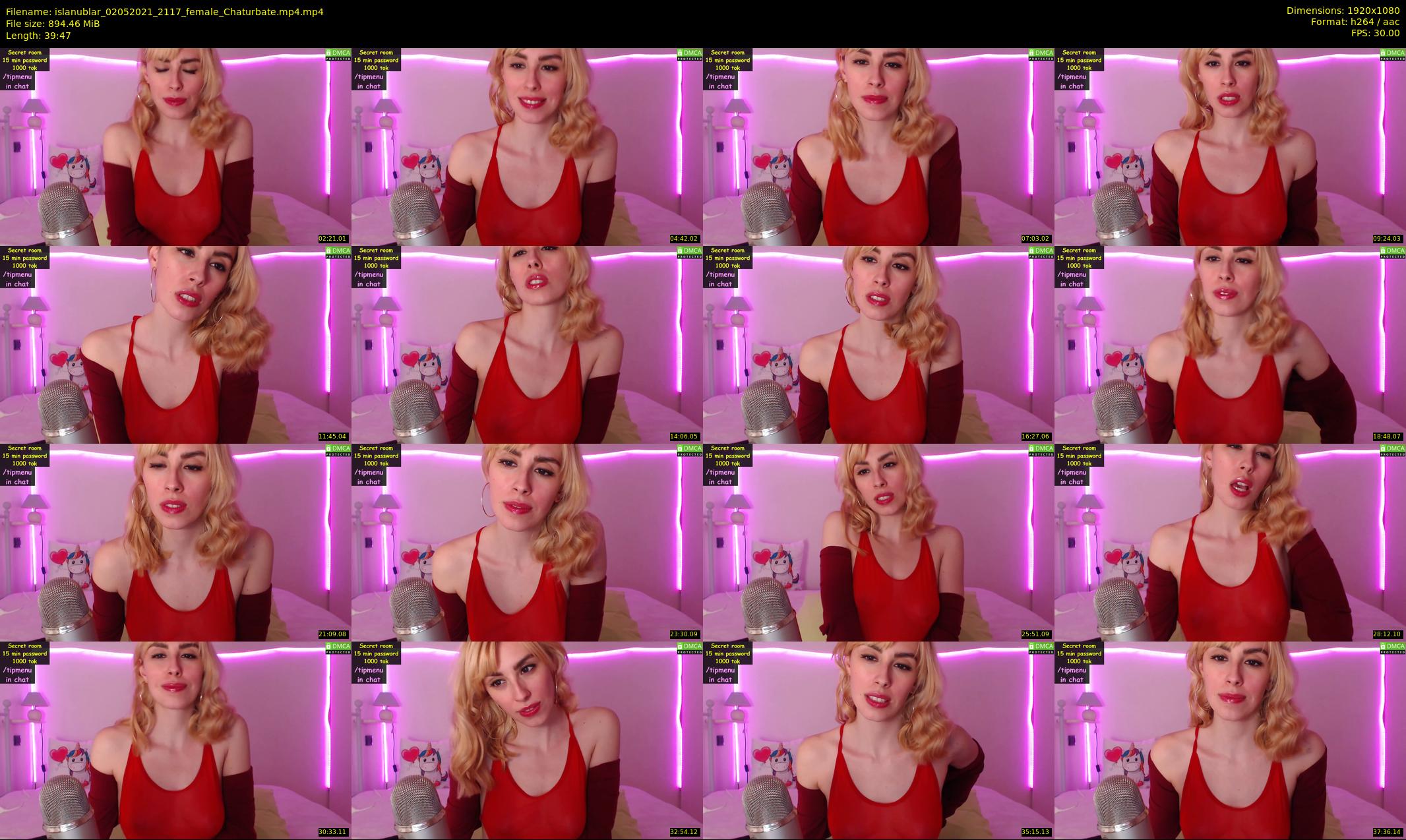 islanublar — 40 minute Chaturbate female cam show recording, 1080p, May 2, 2021