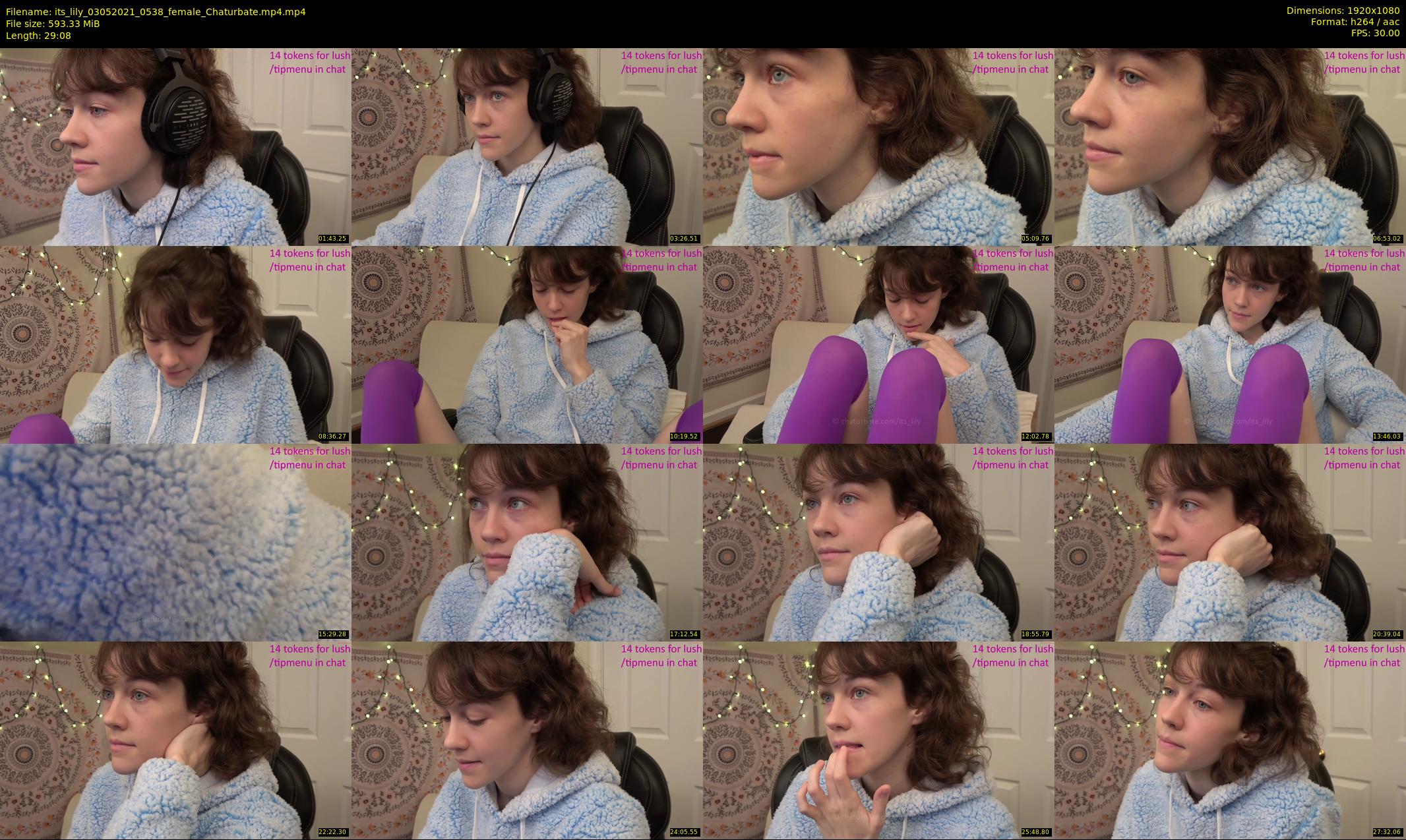 its_lily — 30 minute Chaturbate female cam show recording, 1080p, May 3, 2021