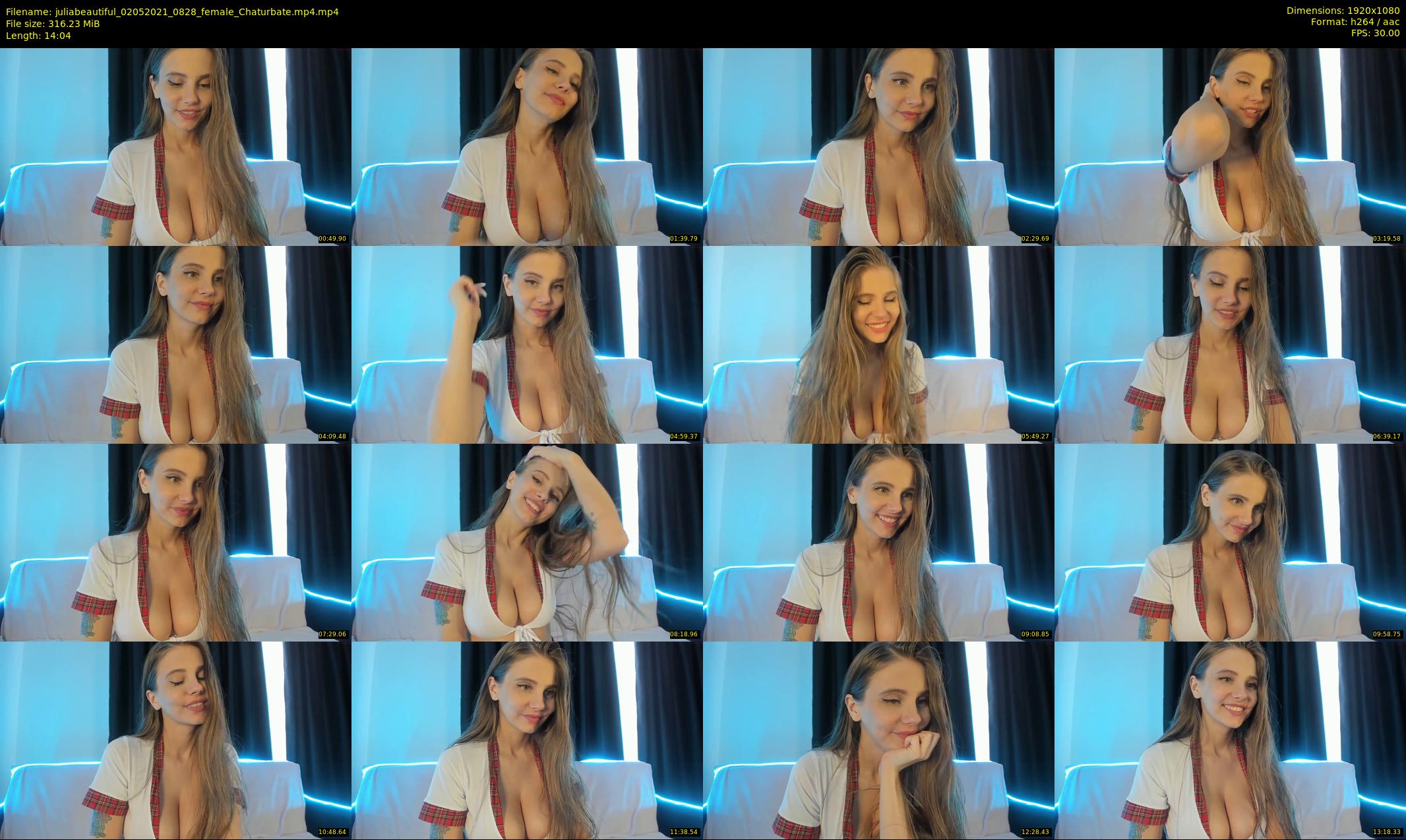 juliabeautiful — 15 minute Chaturbate female cam show recording, 1080p, May 2, 2021