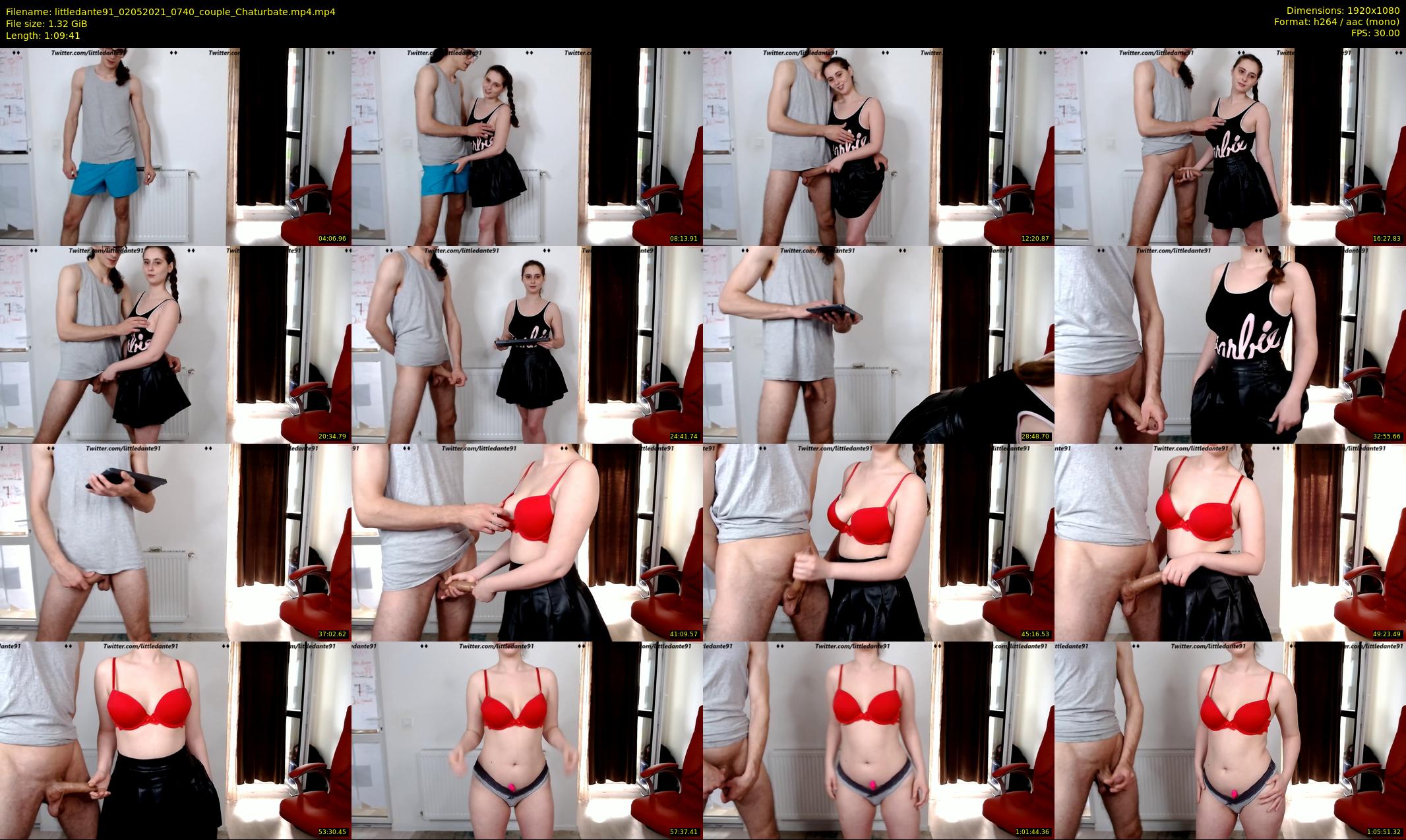 littledante91 — 70 minute Chaturbate couple cam show recording, 1080p, May 2, 2021