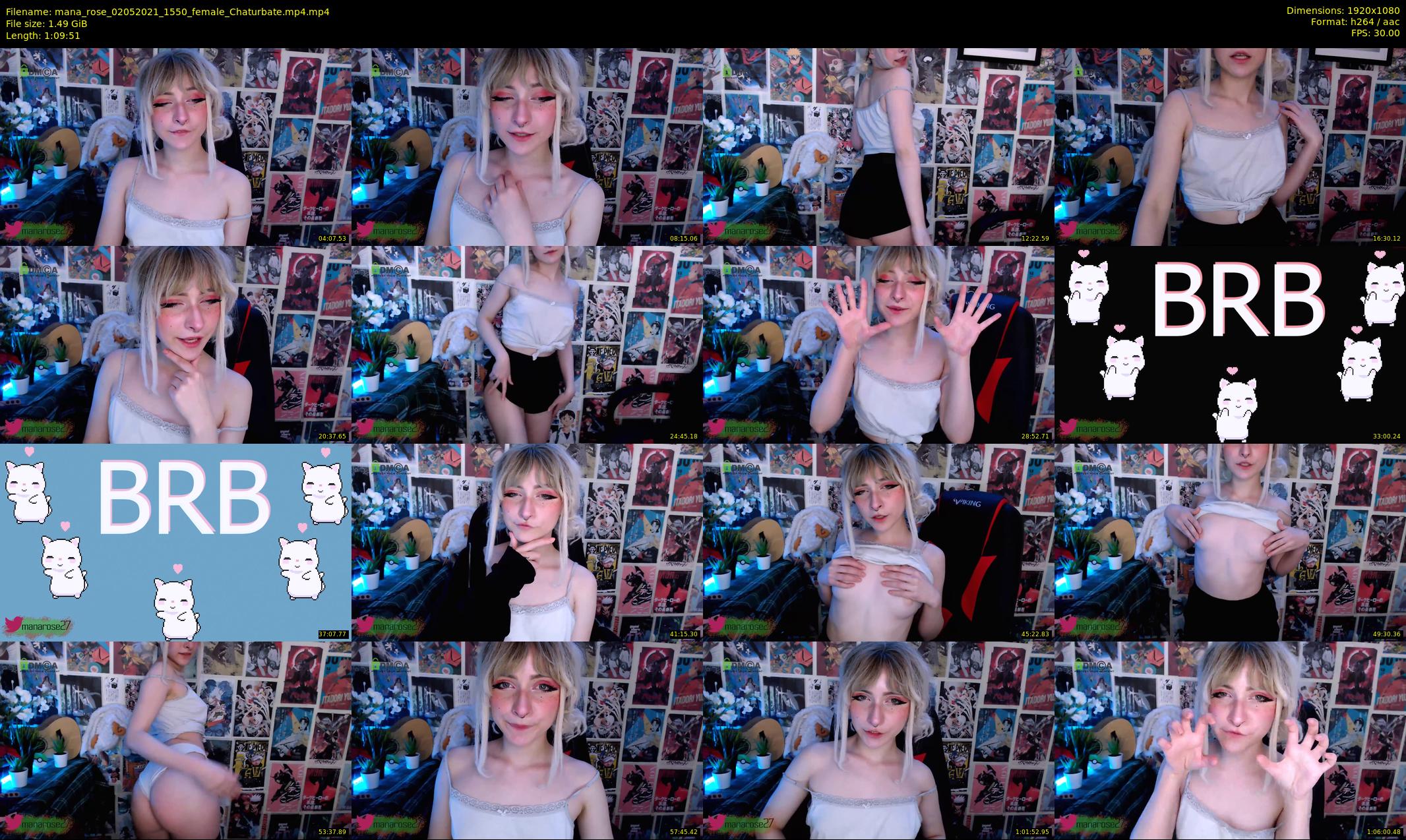 mana_rose — 70 minute Chaturbate female cam show recording, 1080p, May 2, 2021
