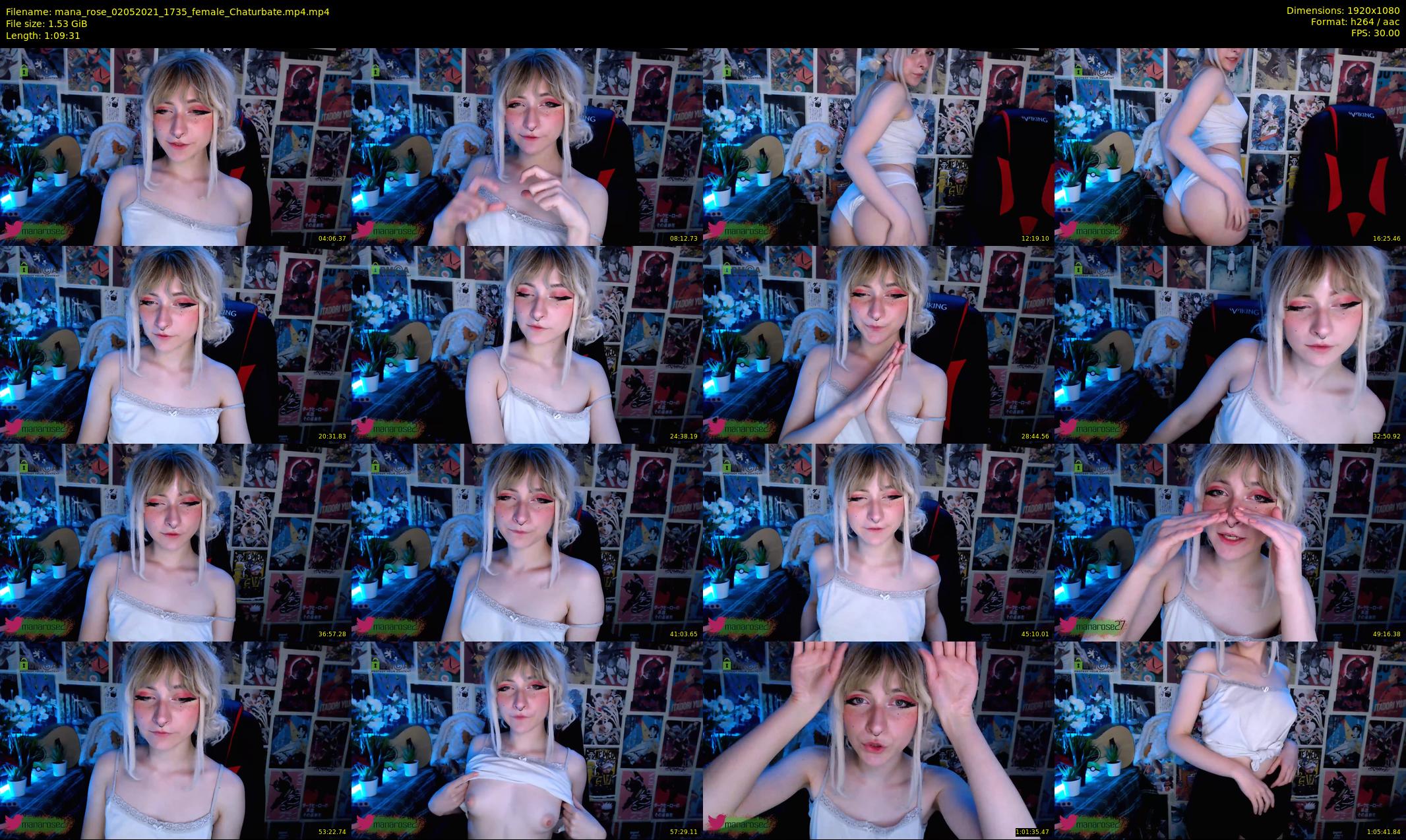 mana_rose — 70 minute Chaturbate female cam show recording, 1080p, May 2, 2021