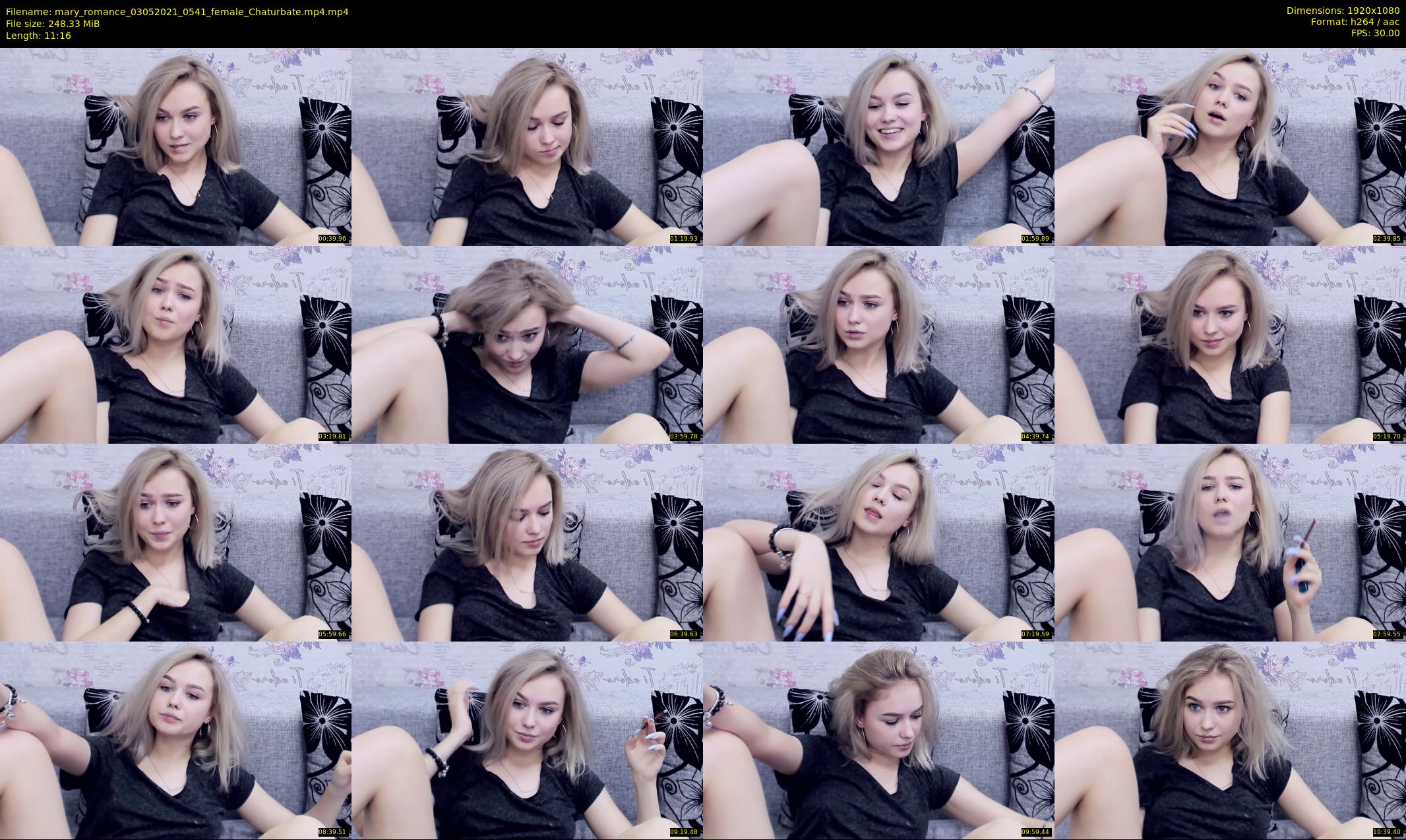 mary_romance — 12 minute Chaturbate female cam show recording, 1080p, May 3, 2021