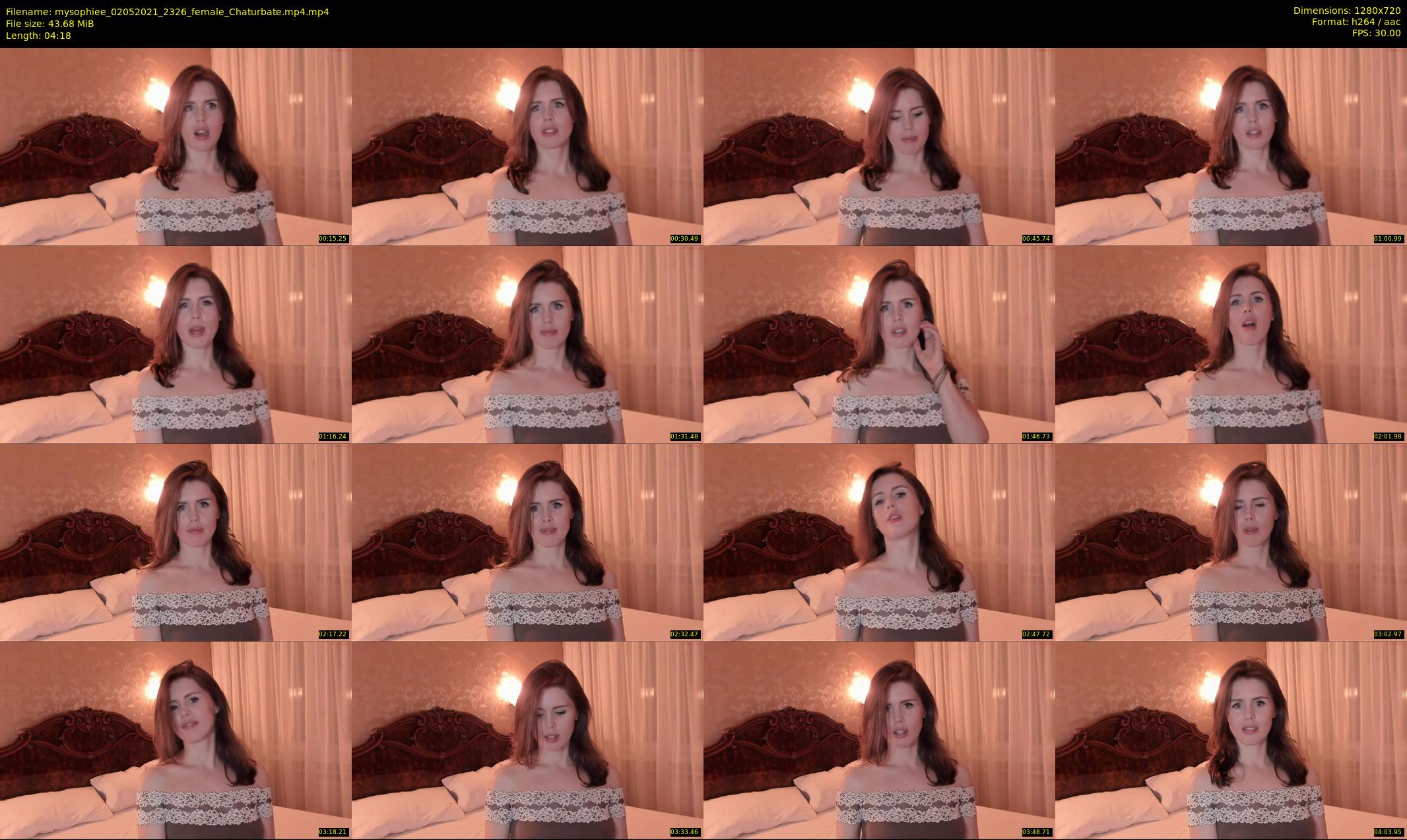 mysophiee — 5 minute Chaturbate female cam show recording, 720p, May 2, 2021