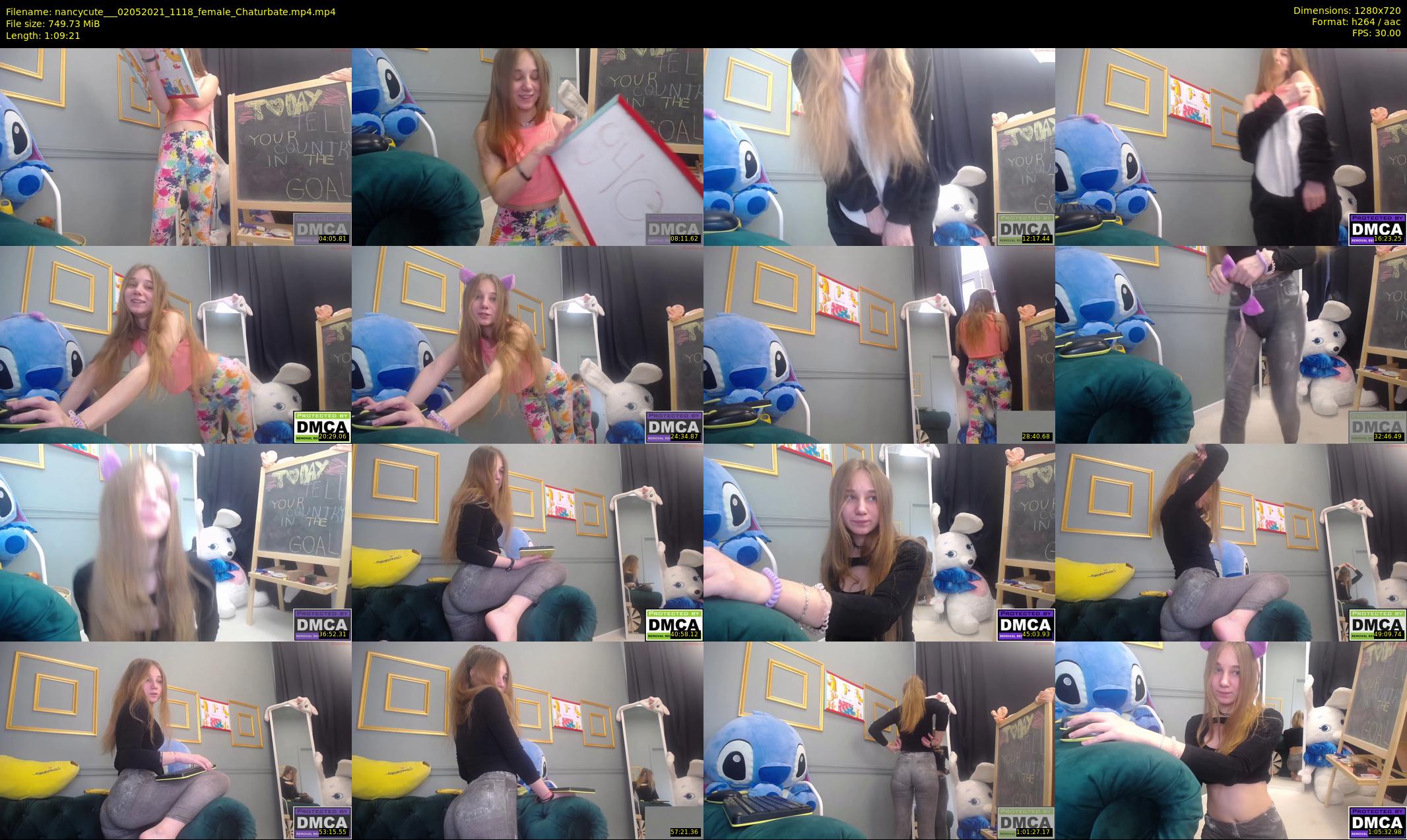 nancycute__ — 70 minute Chaturbate female cam show recording, 720p, May 2, 2021
