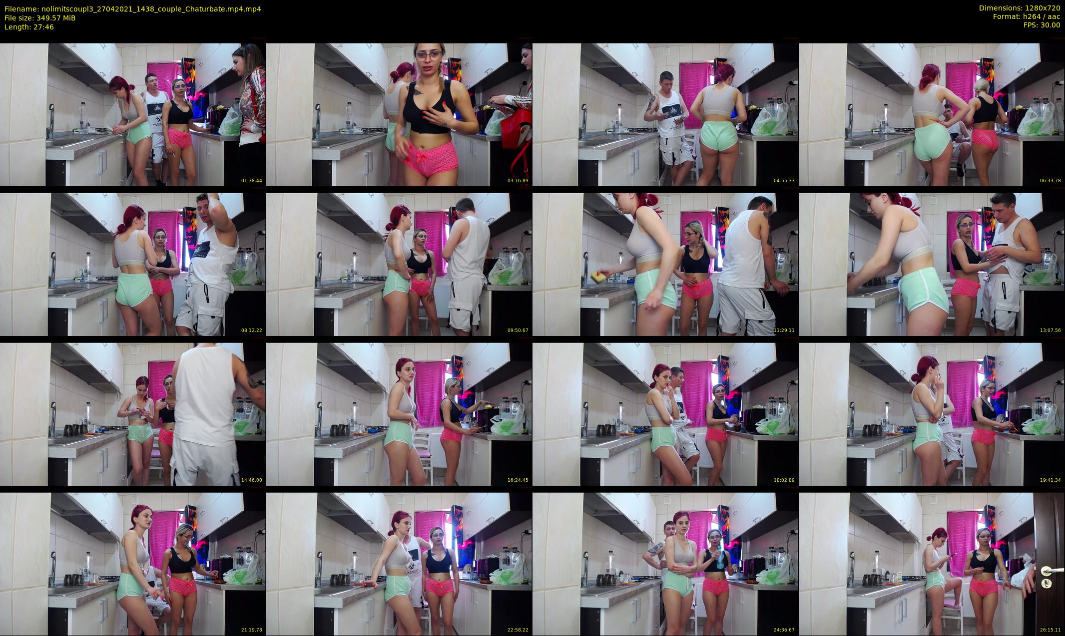 nolimitscoupl3 — 28 minute Chaturbate couple cam show recording, 720p, Apr 27, 2021