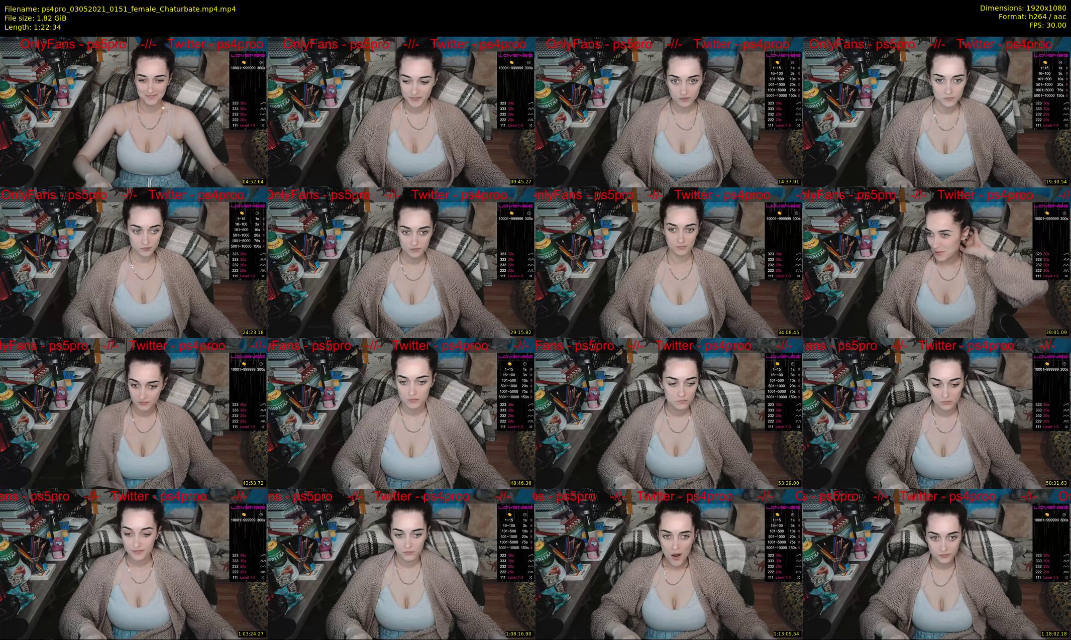ps4pro — 83 minute Chaturbate female cam show recording, 1080p, May 3, 2021