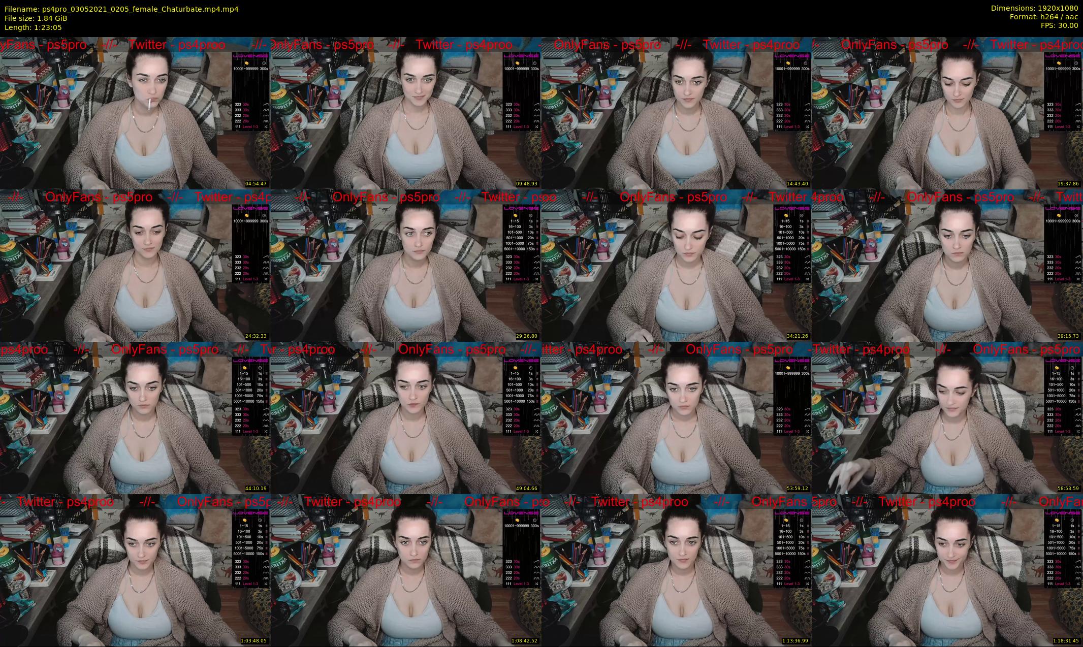 ps4pro — 84 minute Chaturbate female cam show recording, 1080p, May 3, 2021