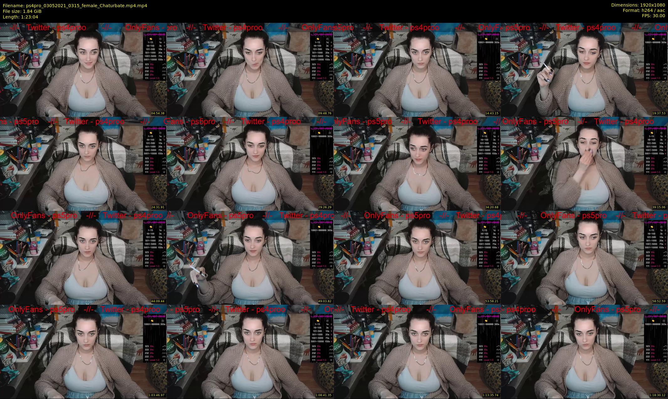 ps4pro — 84 minute Chaturbate female cam show recording, 1080p, May 3, 2021
